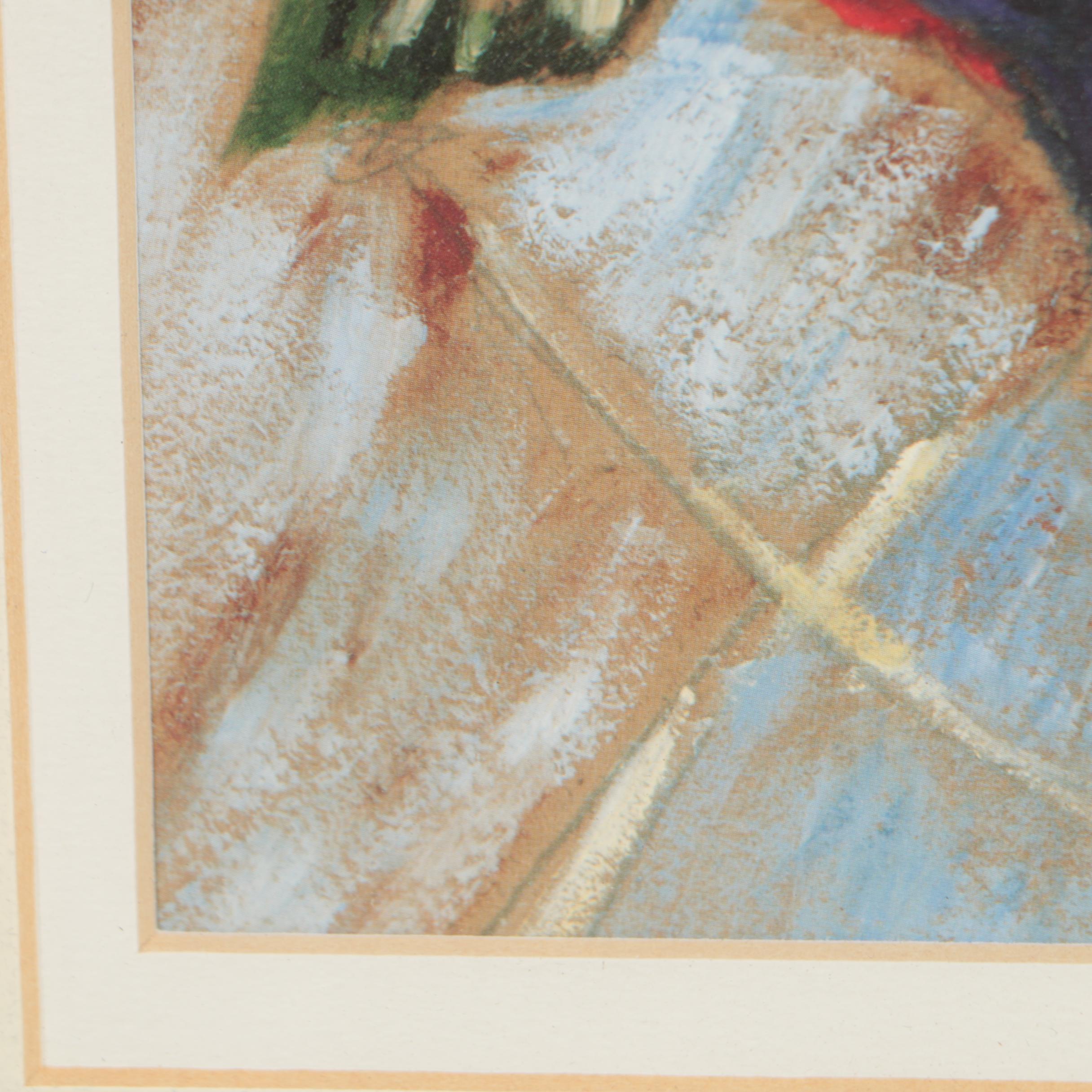 Offset Lithograph after Lynn Hays "Paisley Manana" for Bombay Company