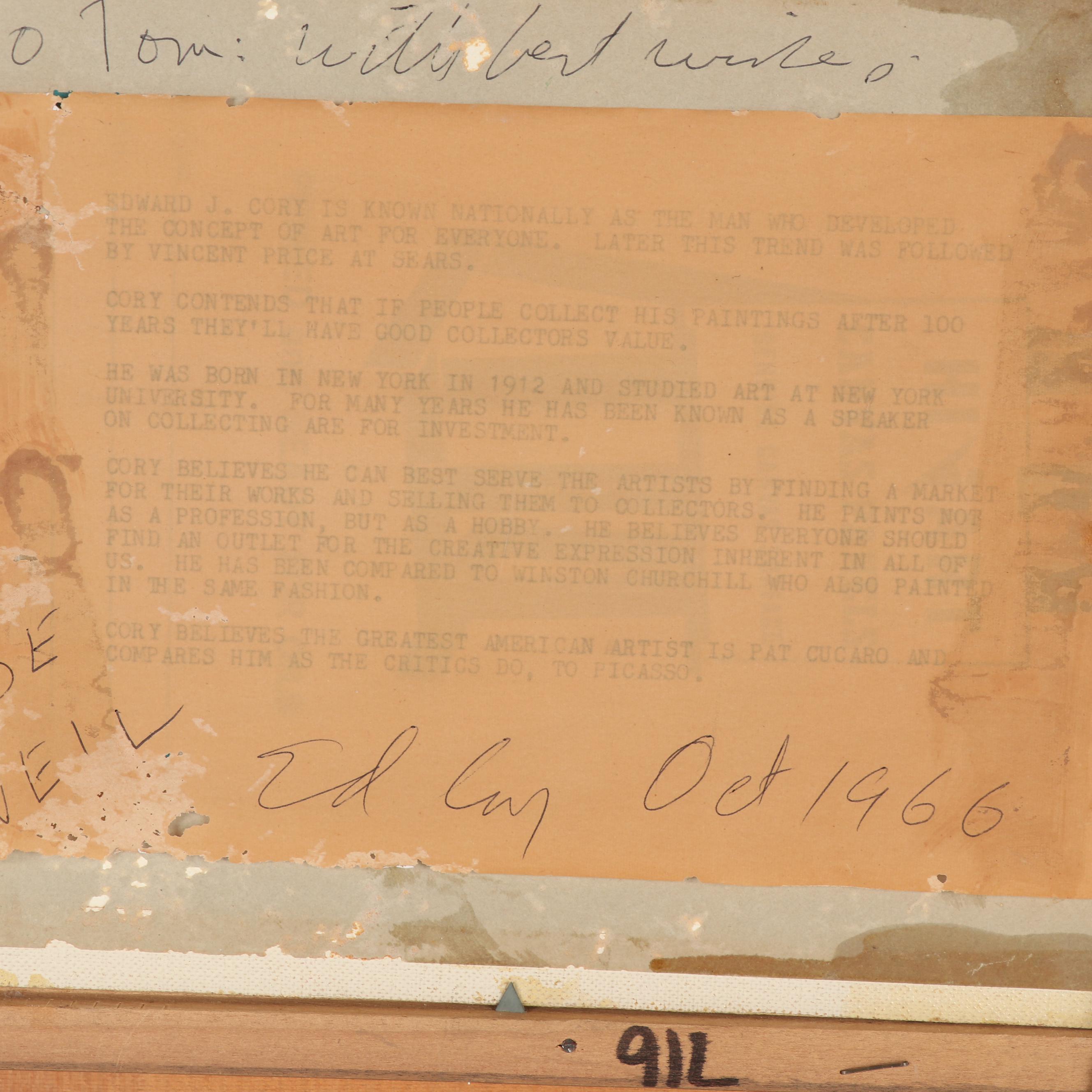 Ed Cory Oil Painting of Floral Still Life