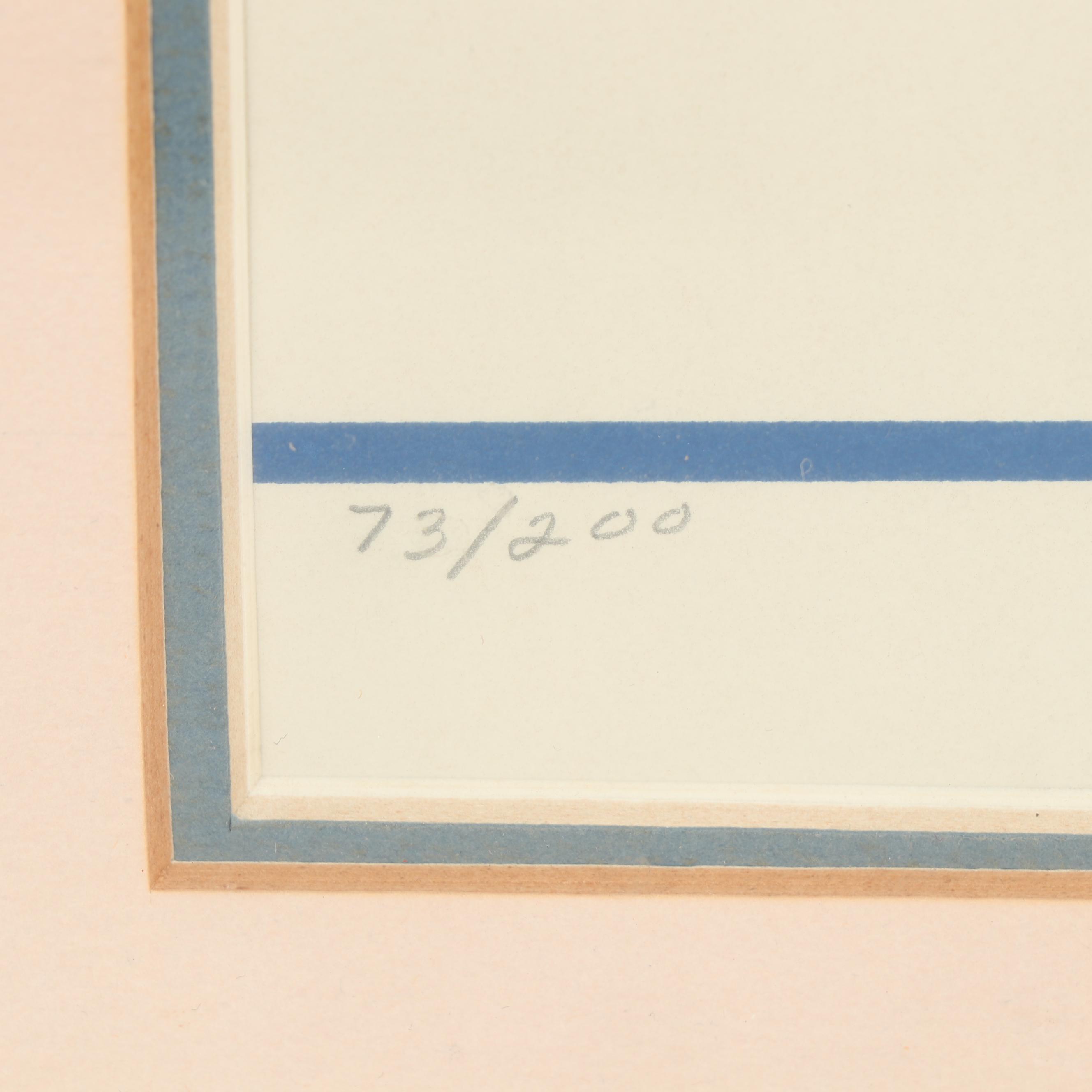 Molly Legend Serigraph of Egyptian Hieroglyphics