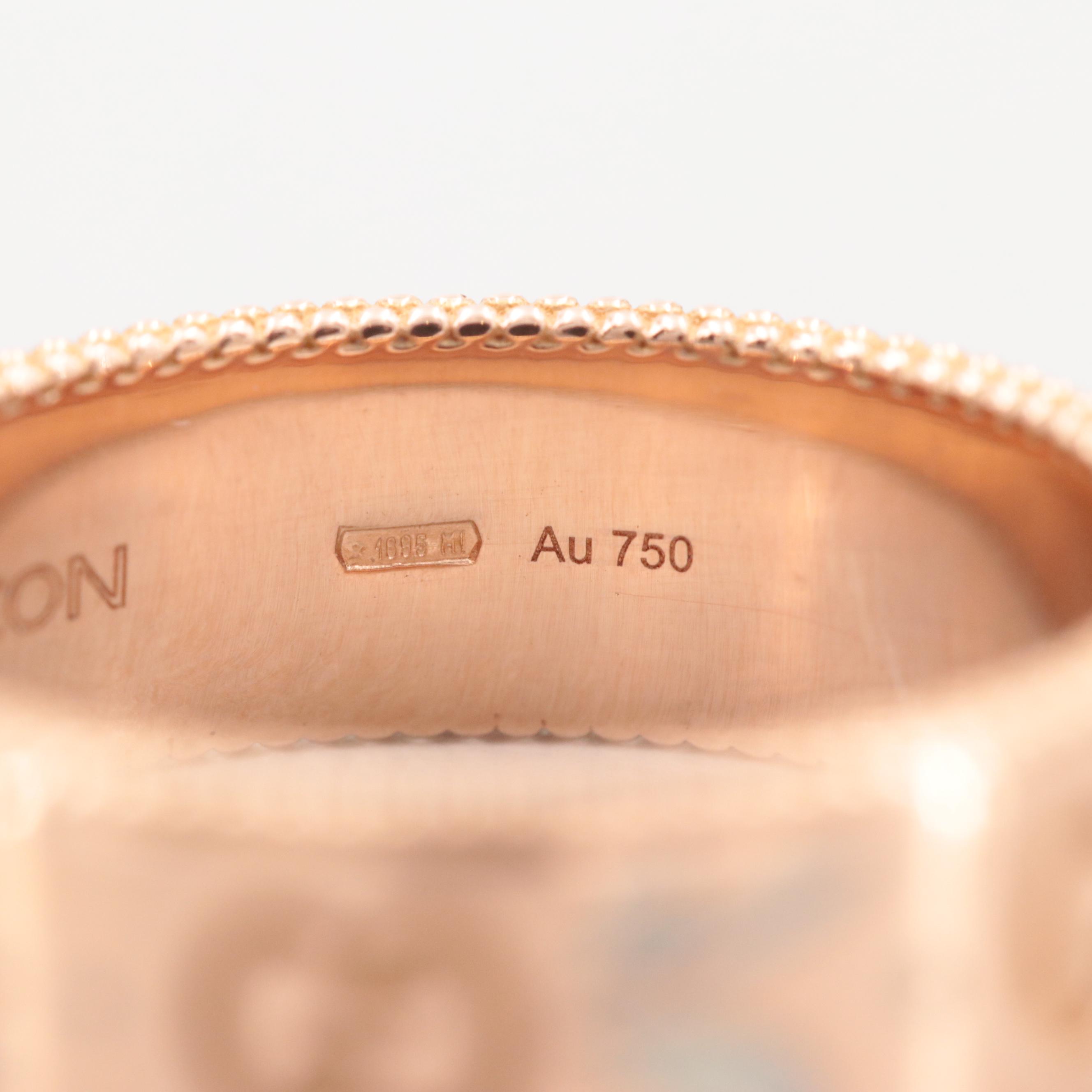 Gucci 18K Rose Gold "Icon" Band Ring