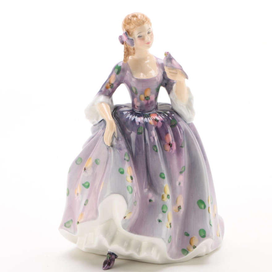 Royal Doulton "Nicola" Bone China Figurine Designed by Margaret Davies, 1977