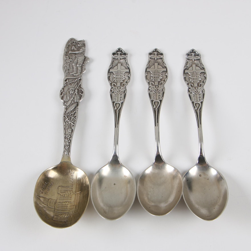 Sterling Silver Souvenir Spoons