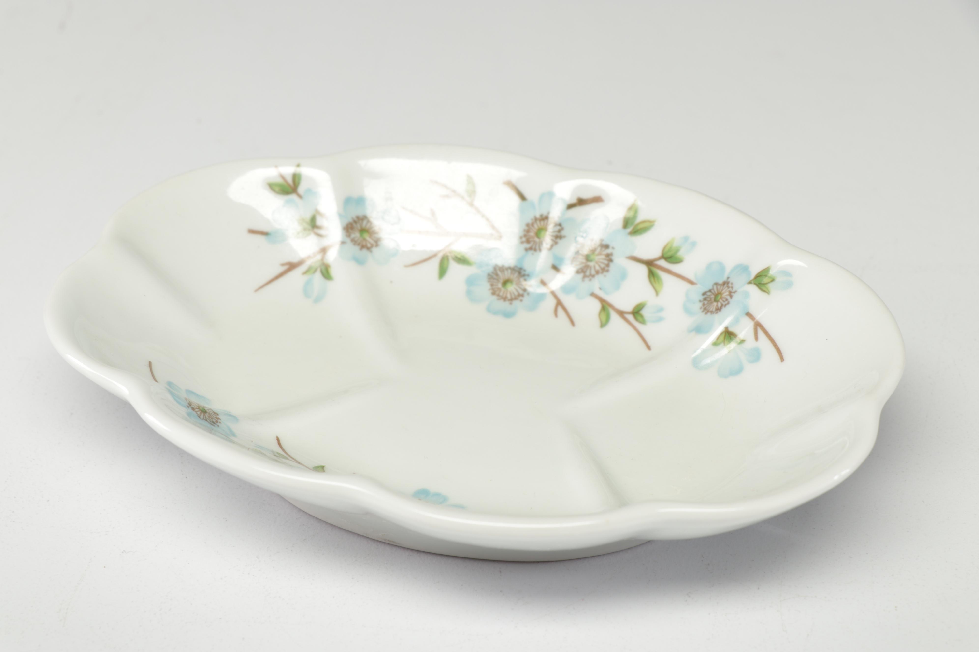 Hand-Painted Limoges Porcelain Decor Including Haviland Trinket Dish