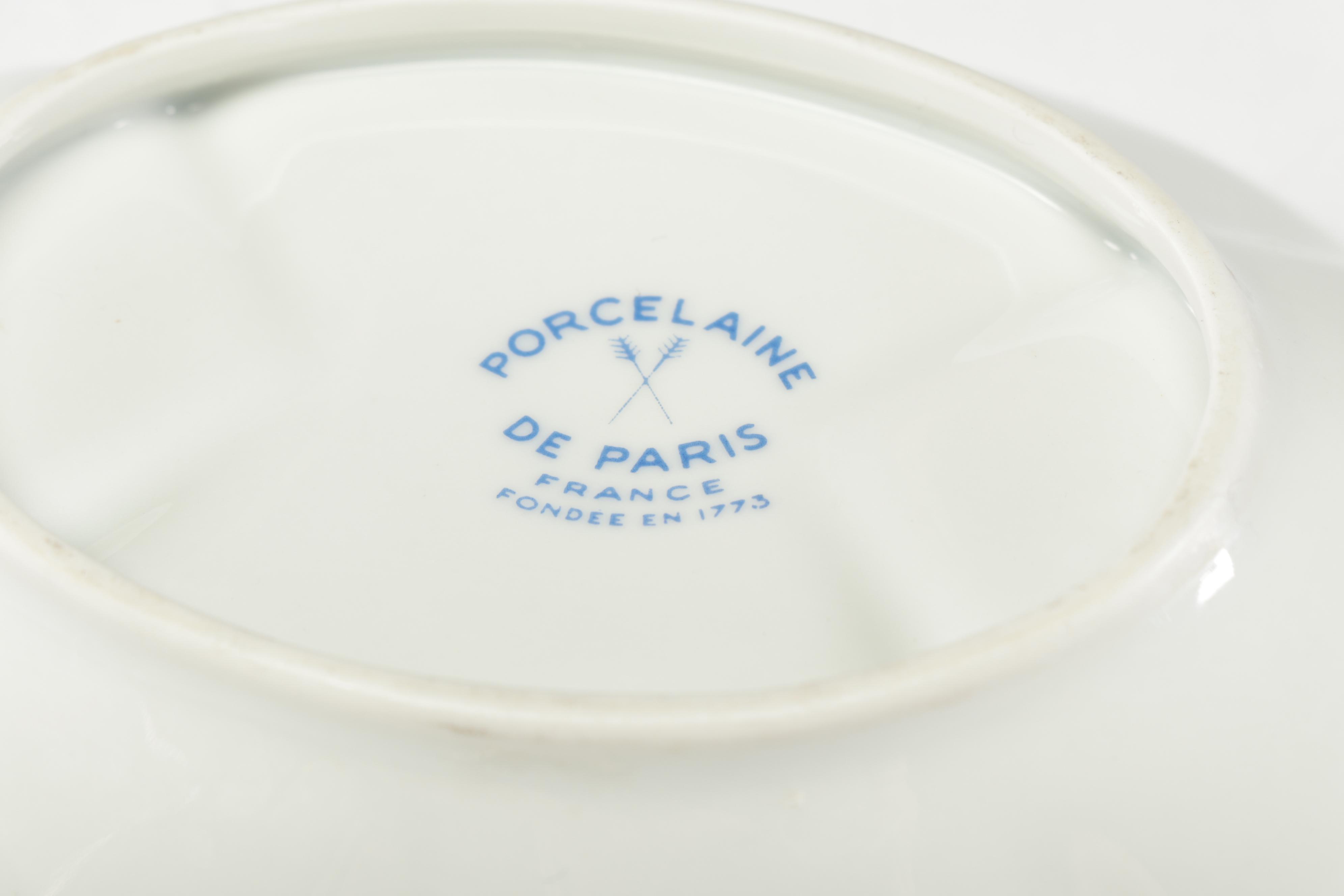 Hand-Painted Limoges Porcelain Decor Including Haviland Trinket Dish