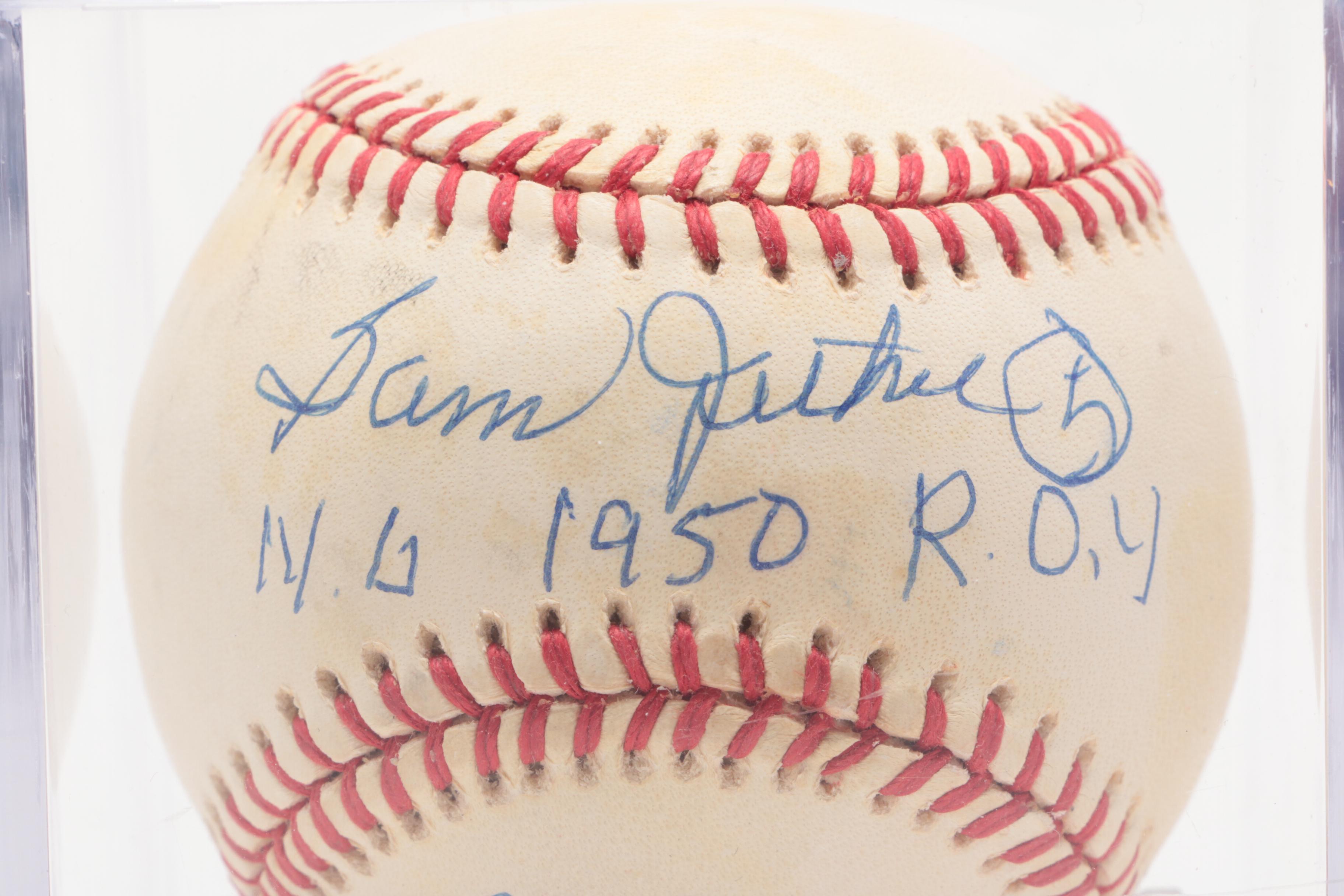 Sam Jethroe Signed and Inscribed National League Baseball