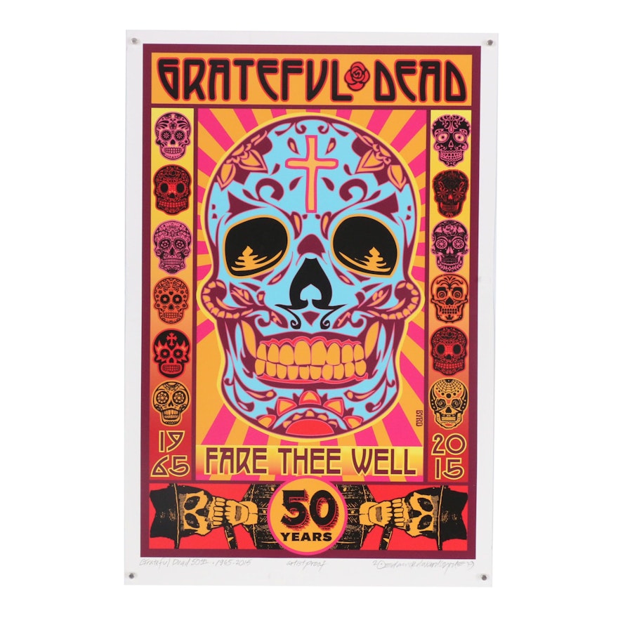 David Edward Byrd Giclée "The Grateful Dead 50th Year Concerts, 1965 - 2015"