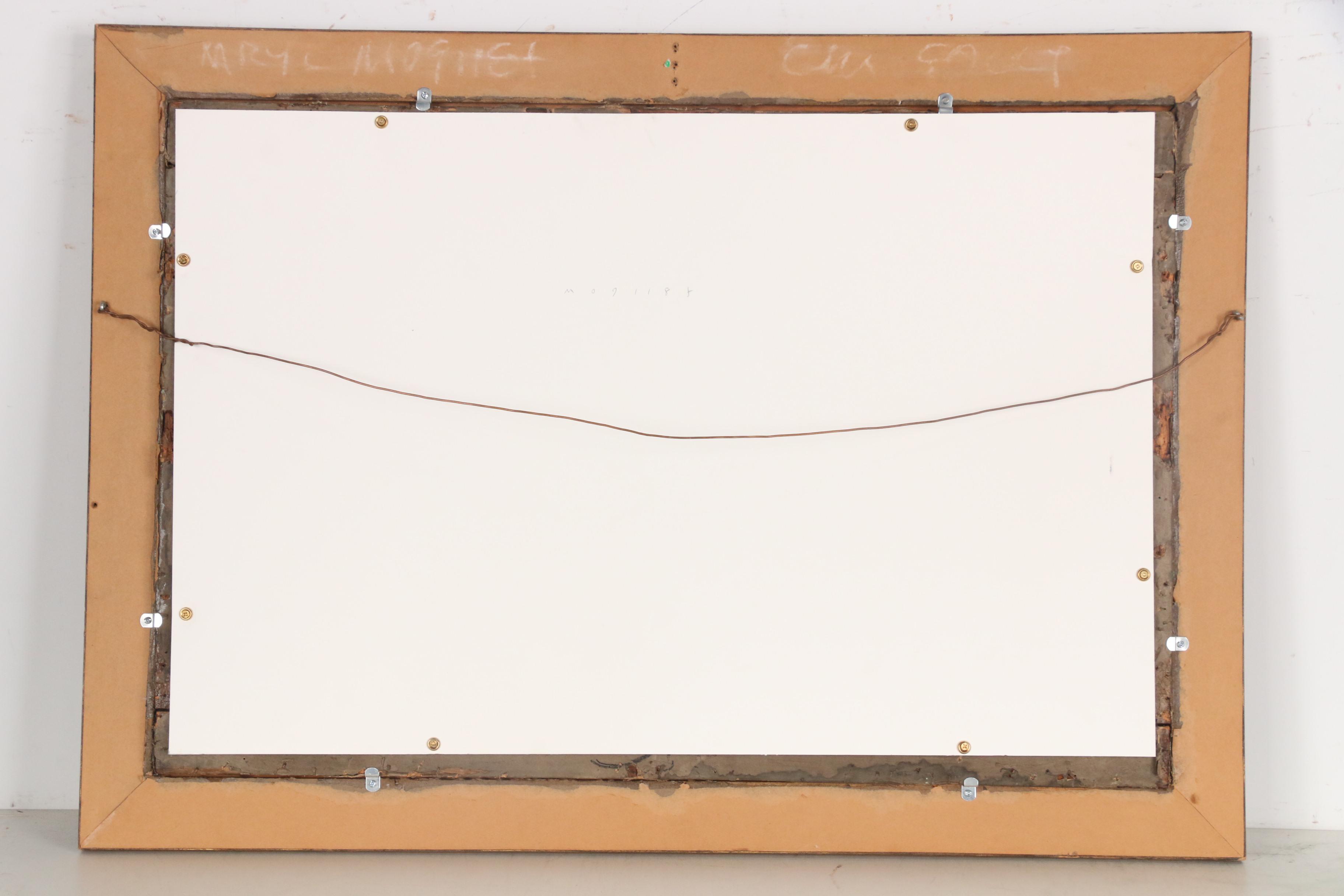 1870 Tonalist Oil Painting of Nocturnal Landscape