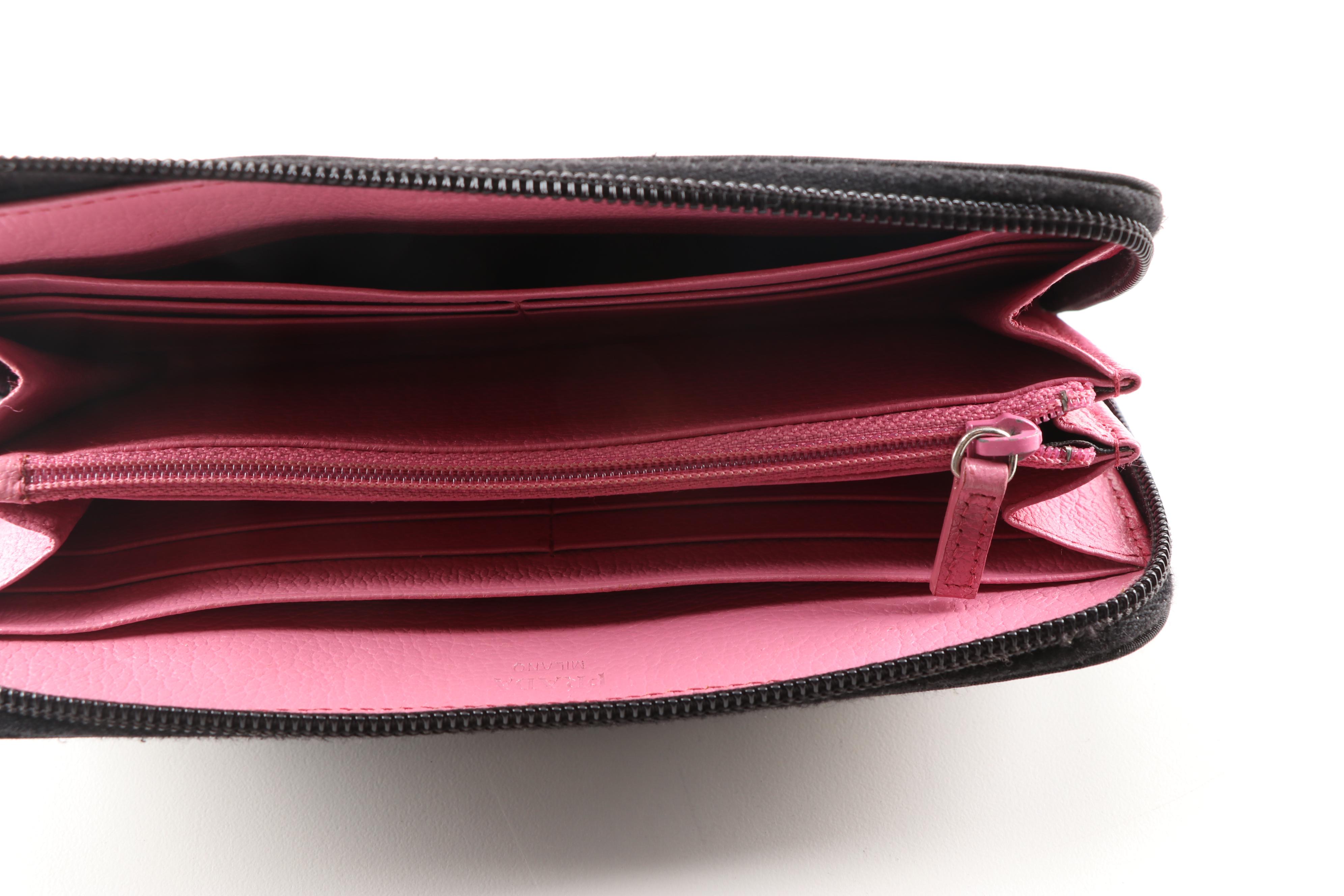 Prada Leather and Nylon Zip-Around Wallets