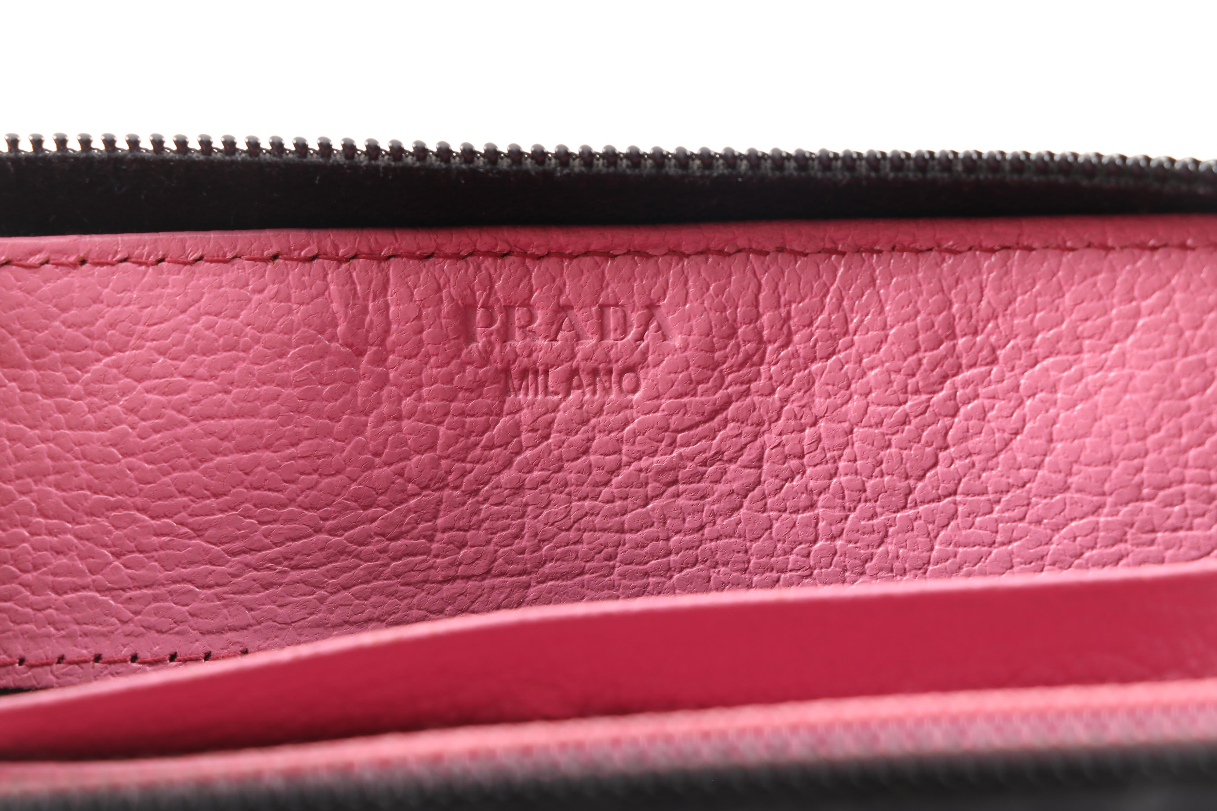 Prada Leather and Nylon Zip-Around Wallets