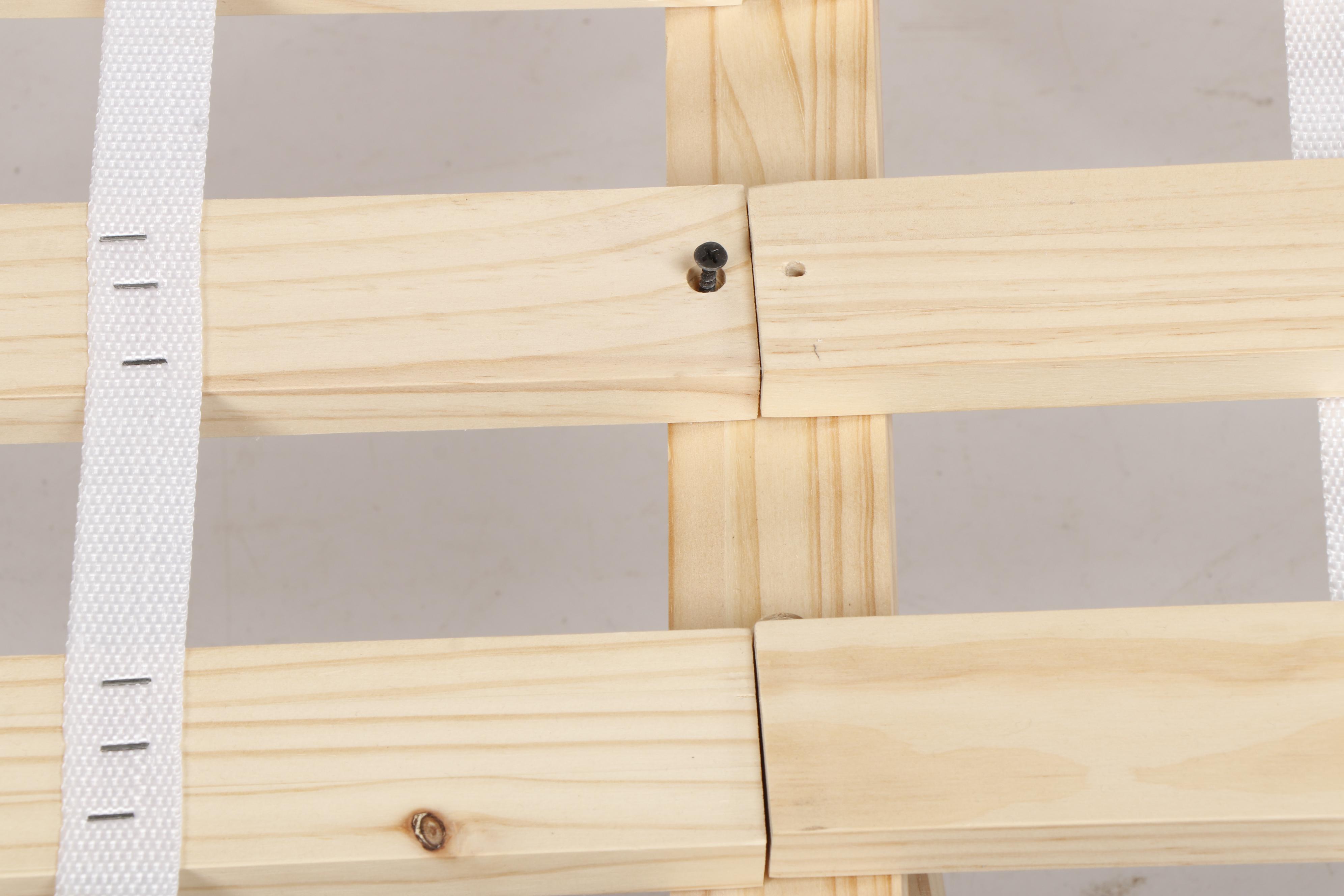 Crate & Barrel "Arch" Grey-Brown Wooden King Sized Bed frame