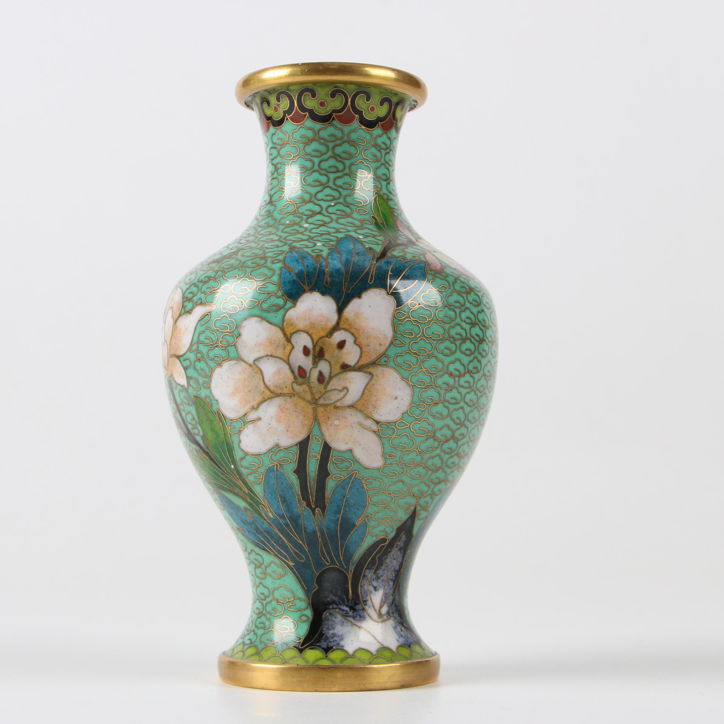 Chinese Cloisonné Bud Vase