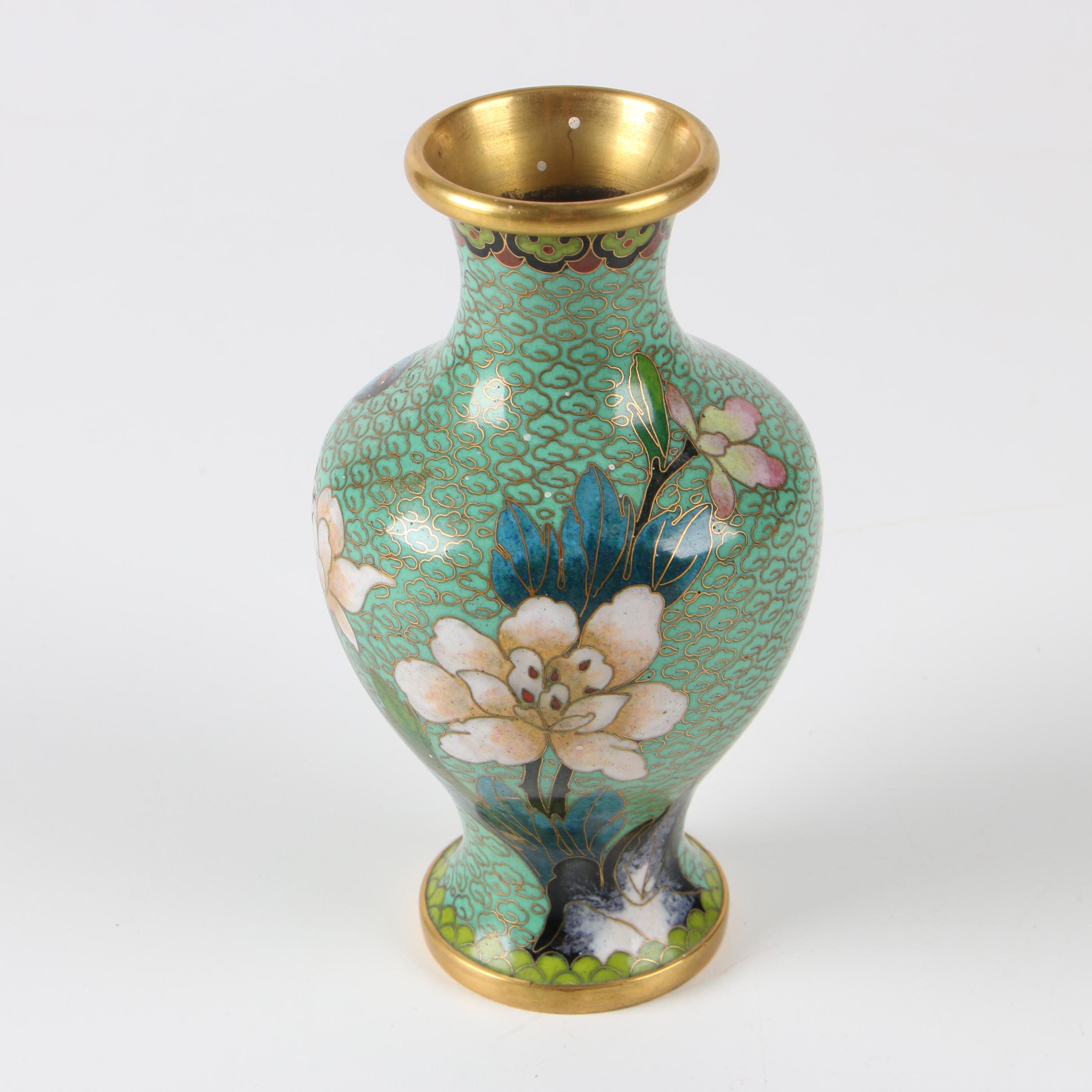 Chinese Cloisonné Bud Vase