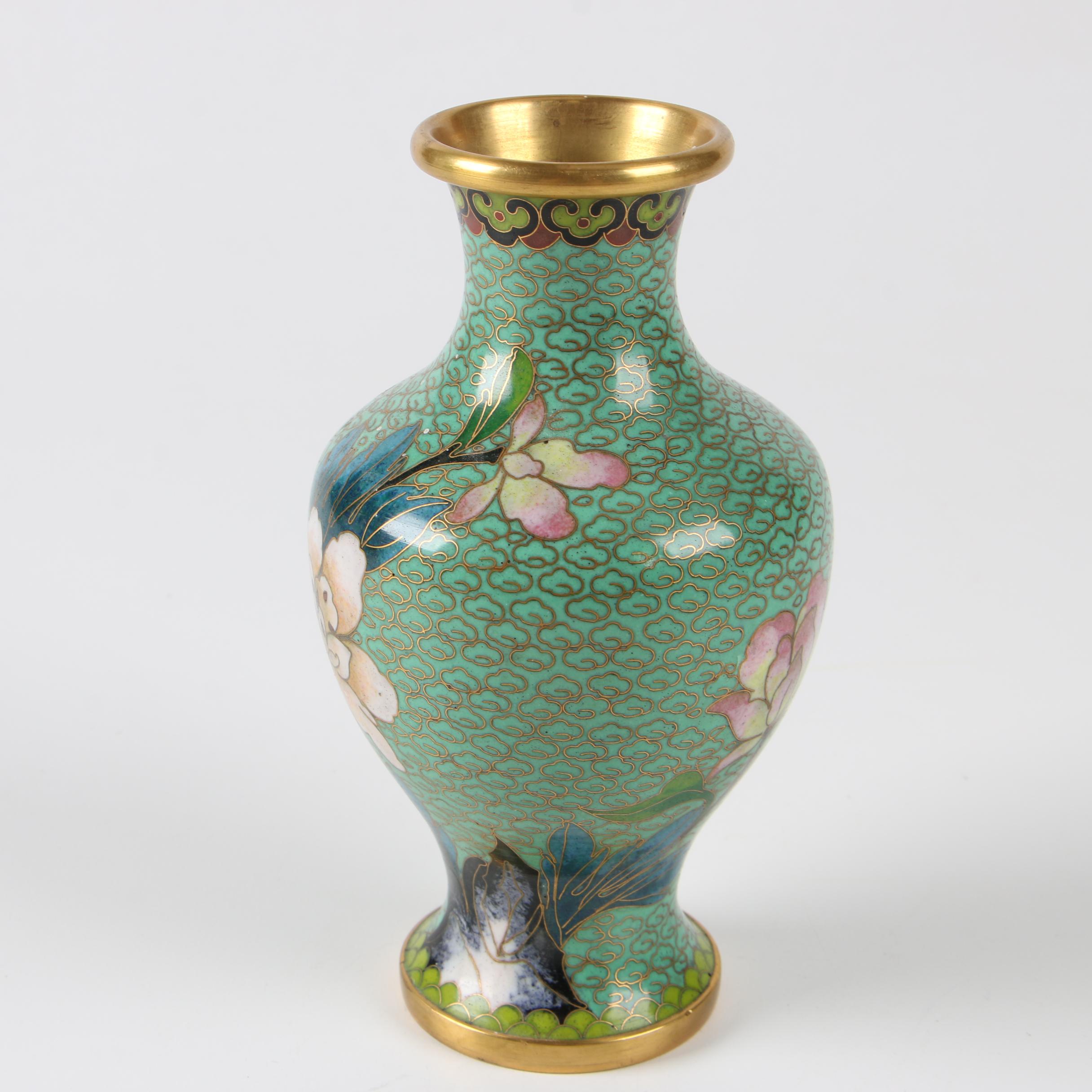 Chinese Cloisonné Bud Vase