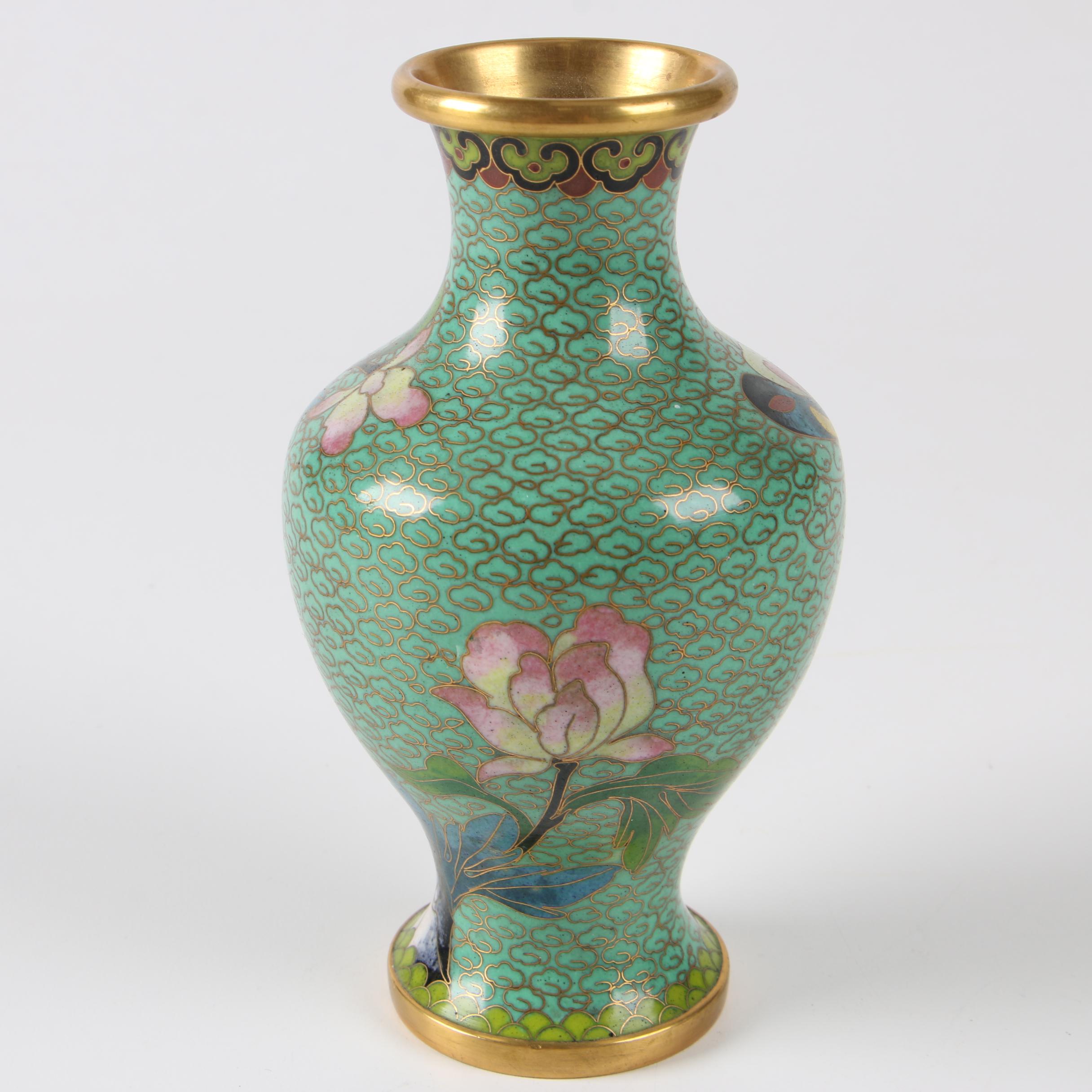 Chinese Cloisonné Bud Vase