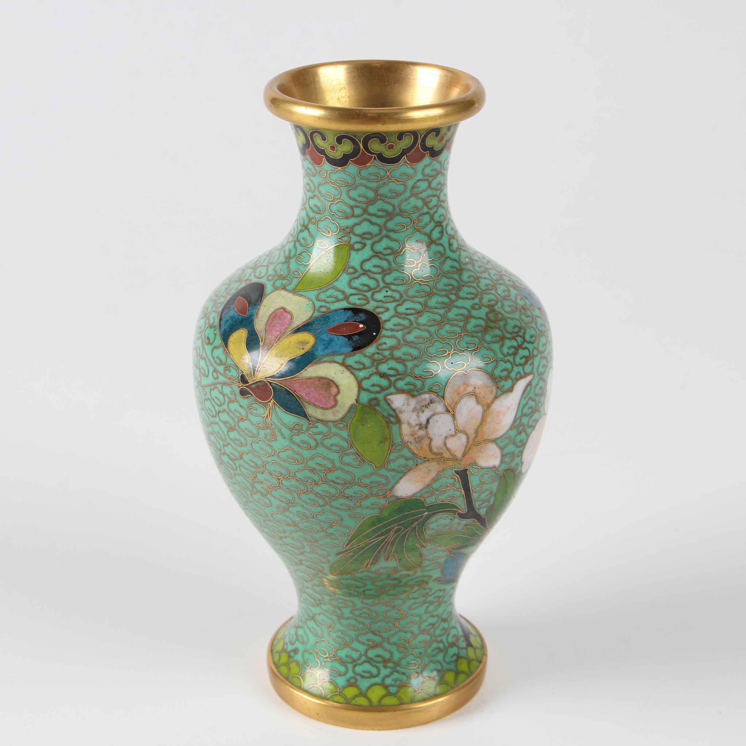 Chinese Cloisonné Bud Vase