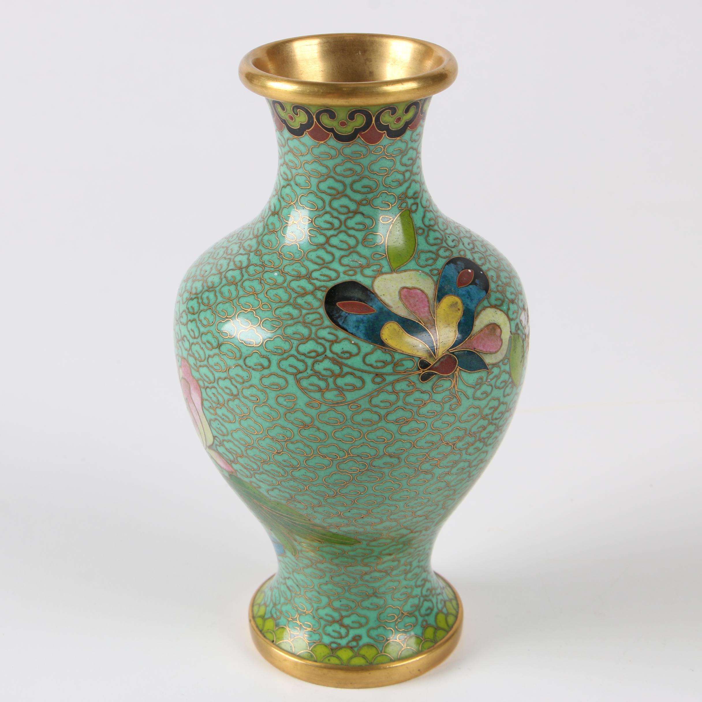 Chinese Cloisonné Bud Vase