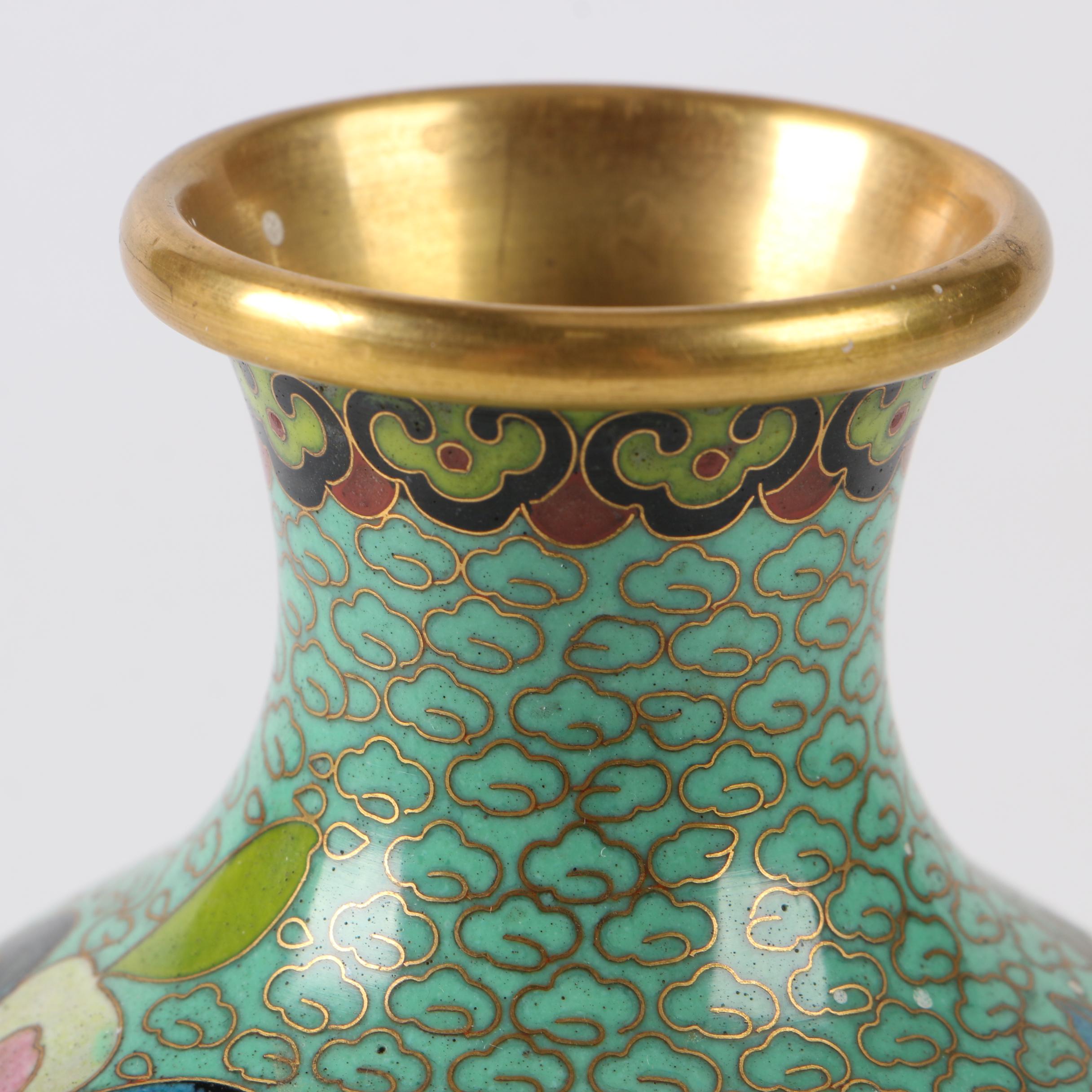 Chinese Cloisonné Bud Vase