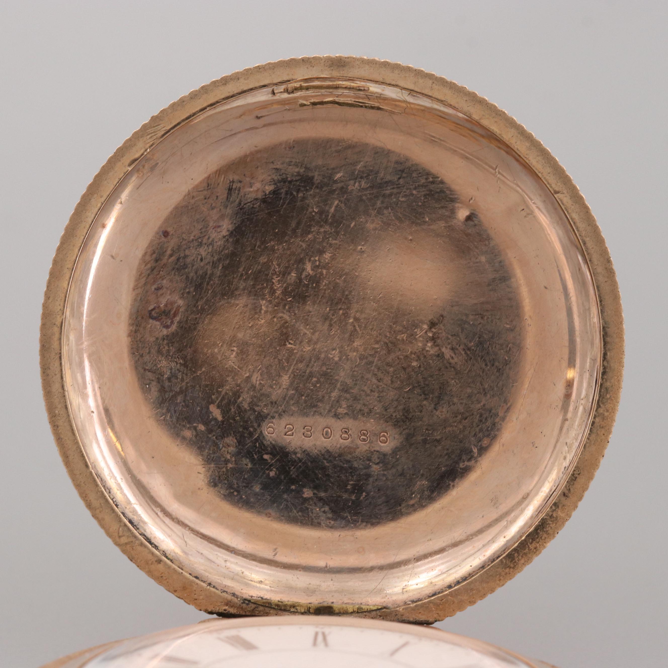 Hampden Gold Filled Pocket Watch and Fob Chain, 1901