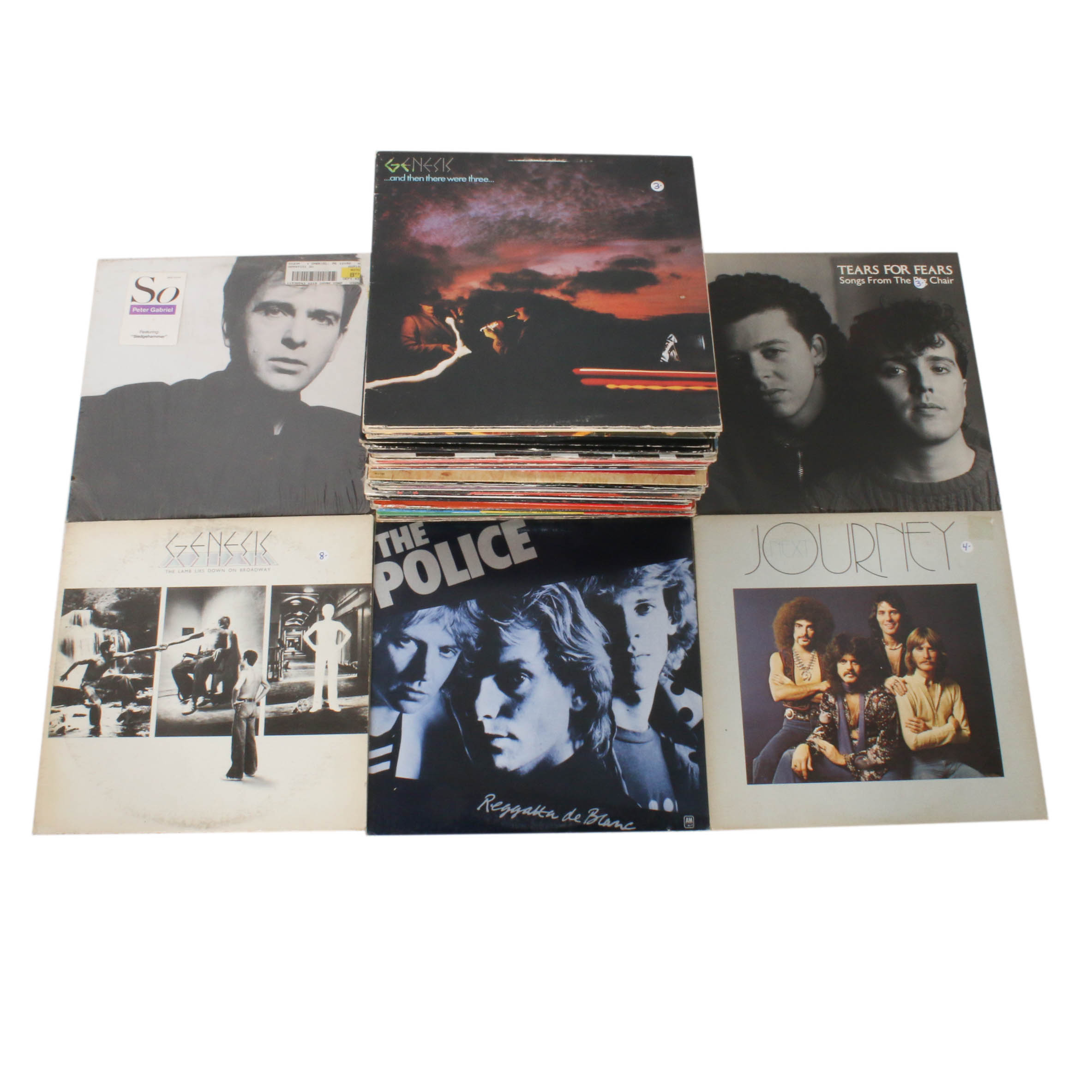 1980s Rock Albums Featuring Tom Petty, Genisis, and Bob Seger