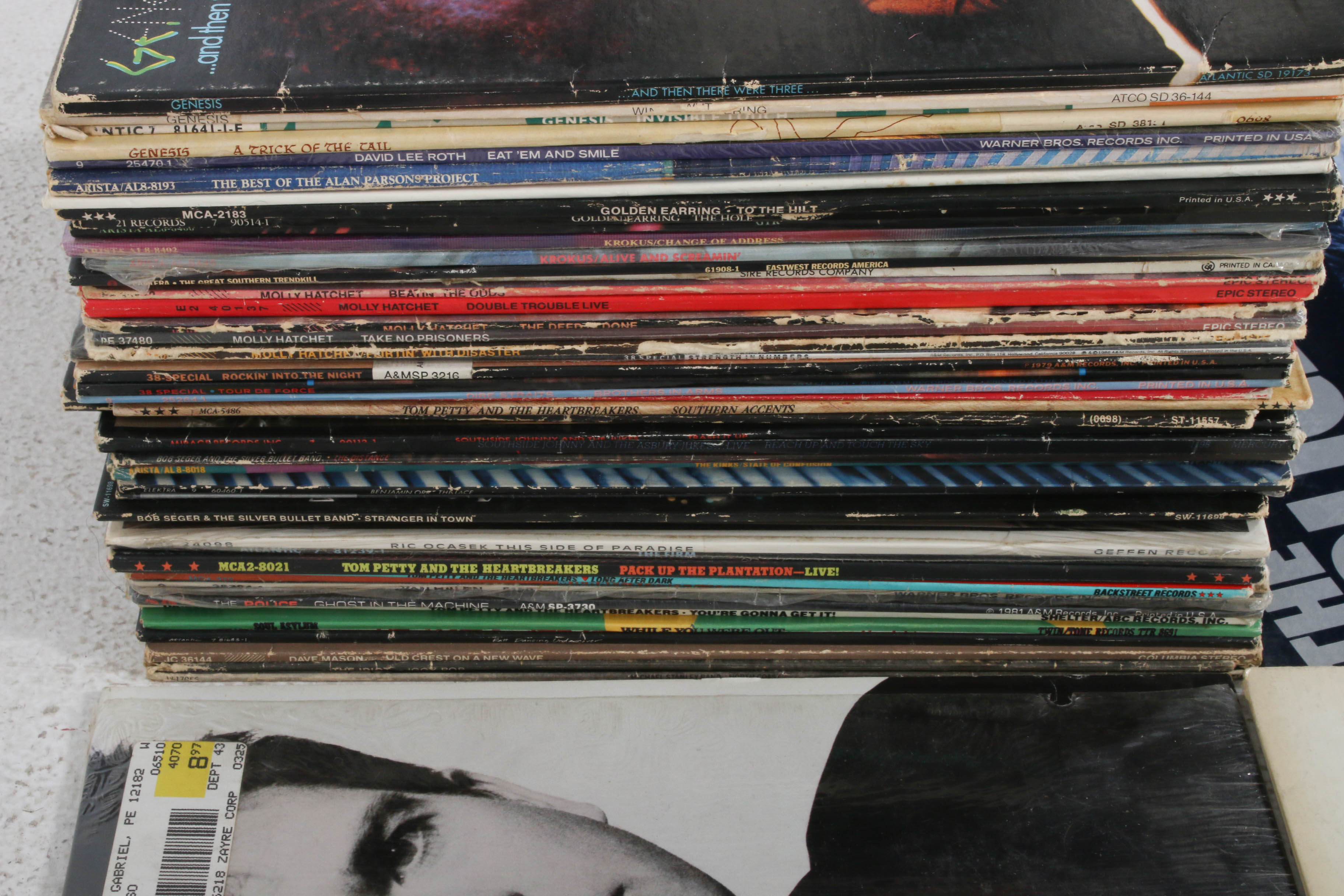 1980s Rock Albums Featuring Tom Petty, Genisis, and Bob Seger