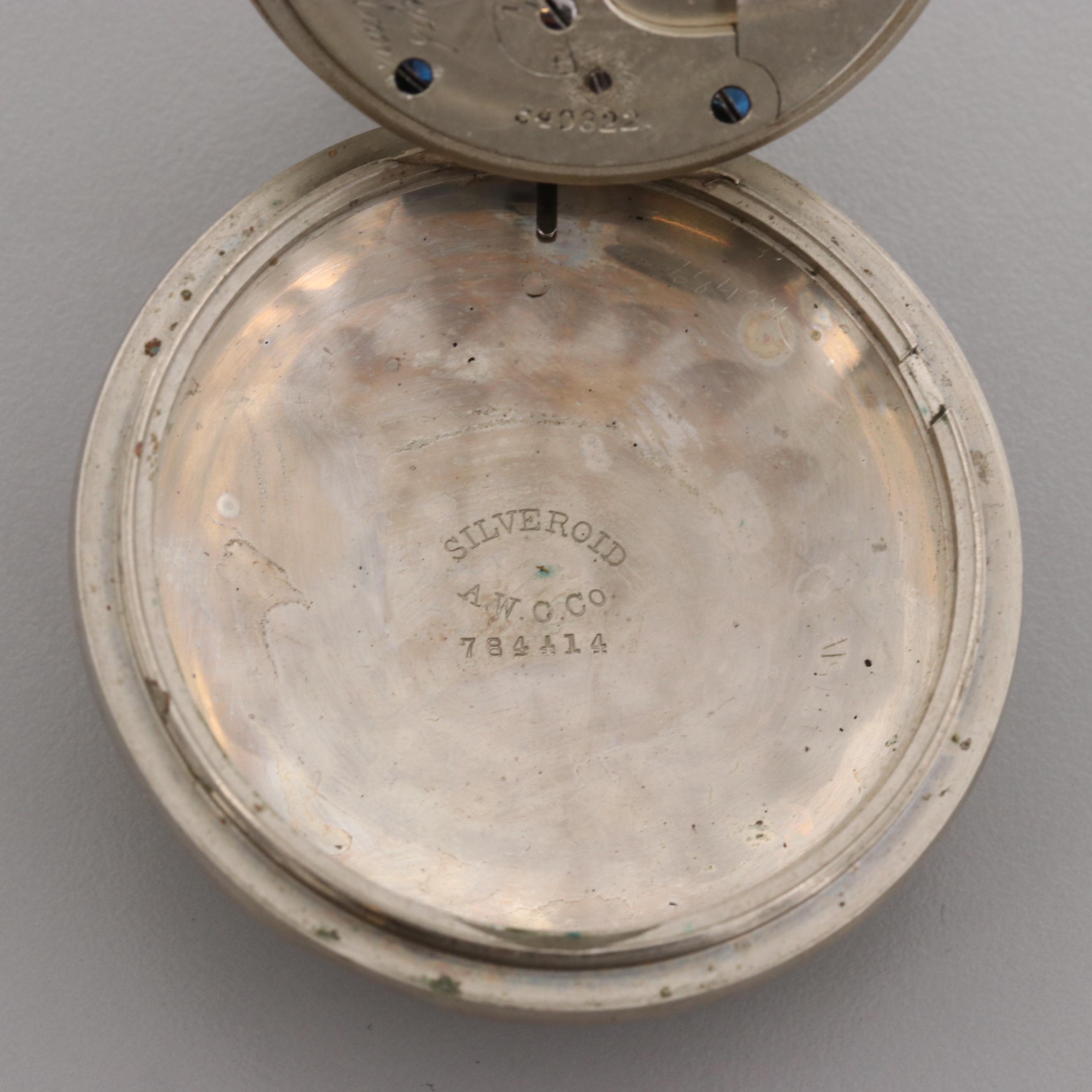 Antique Rockford Pocket Watch For T.F. Butcher Brandon, Manitoba