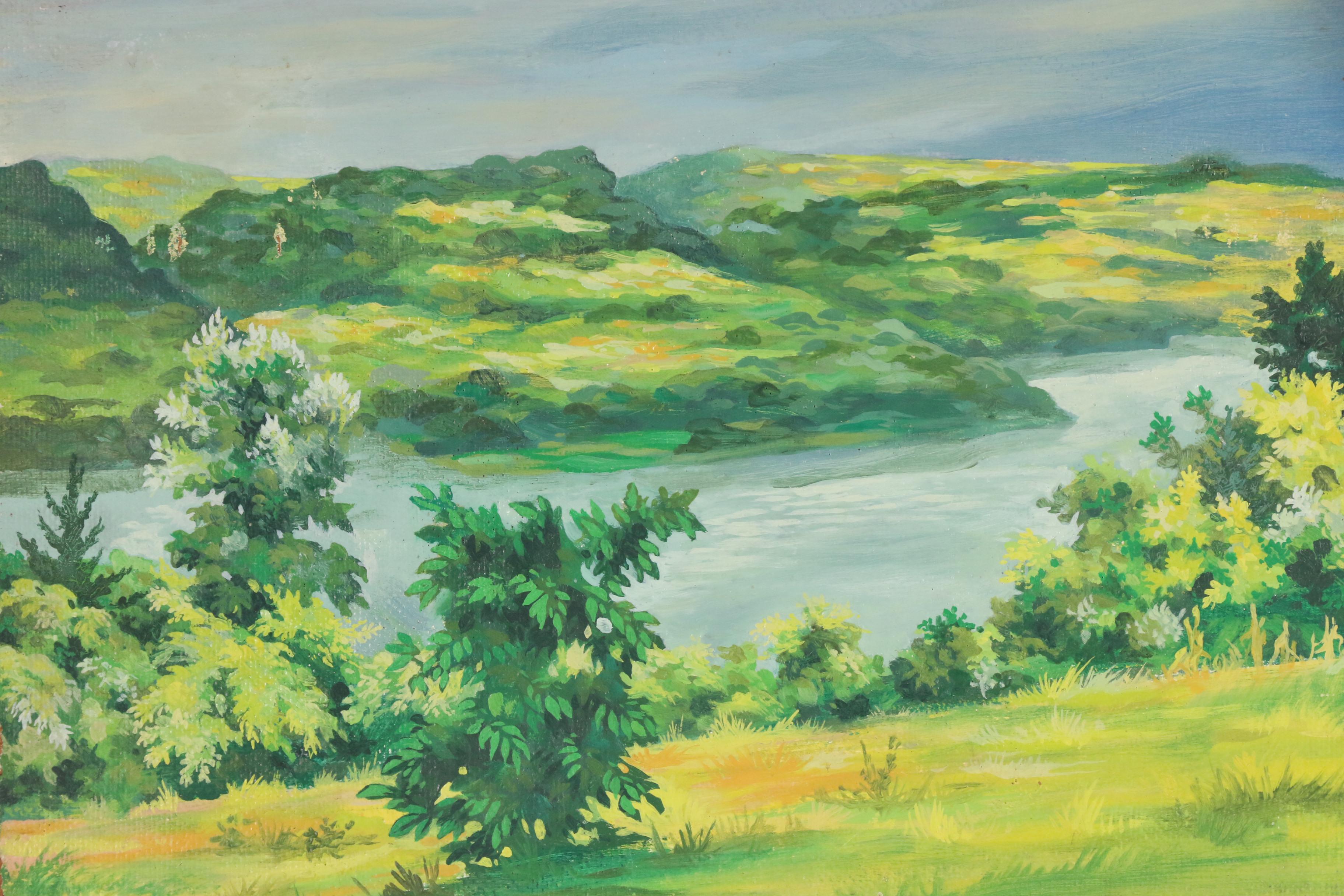 Frank Trapp Landscape Acrylic Painting