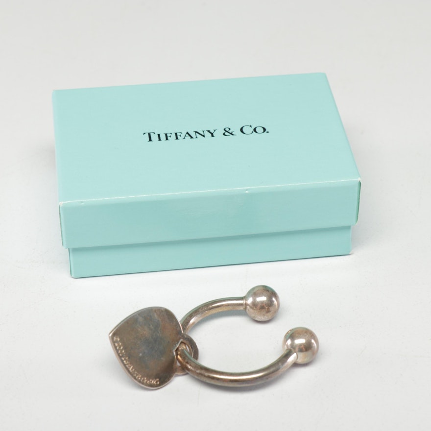 Tiffany & Co. Sterling Silver Heart Key Ring