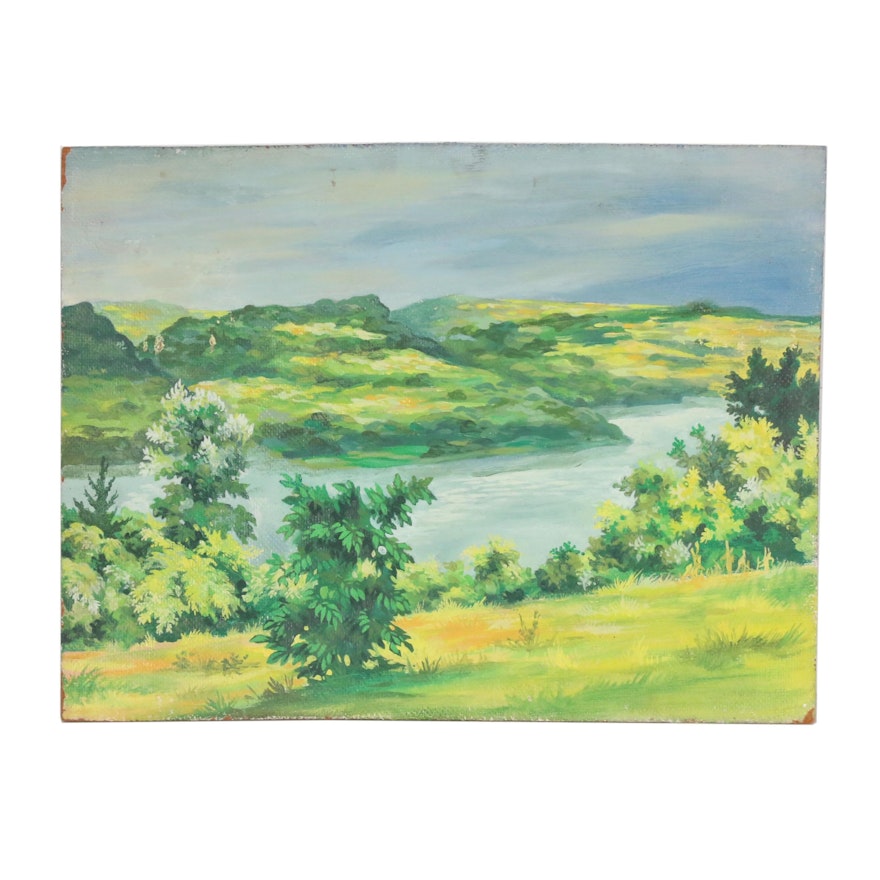 Frank Trapp Landscape Acrylic Painting