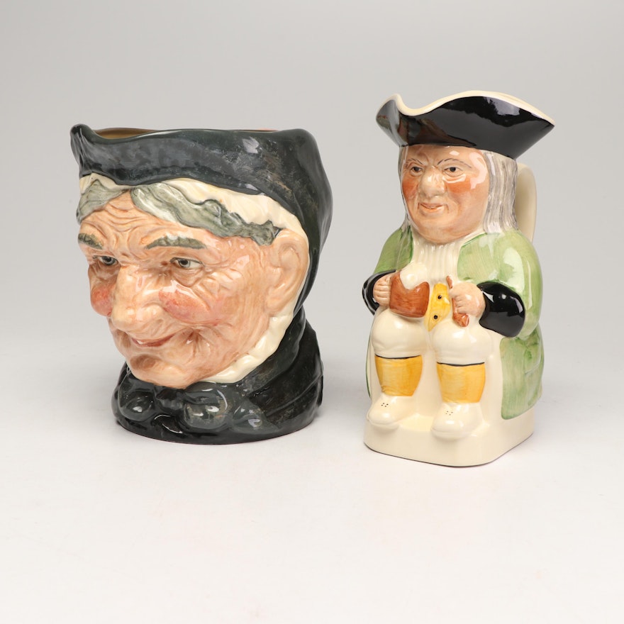 Royal Doulton "Granny" and Philpot Toby Jugs