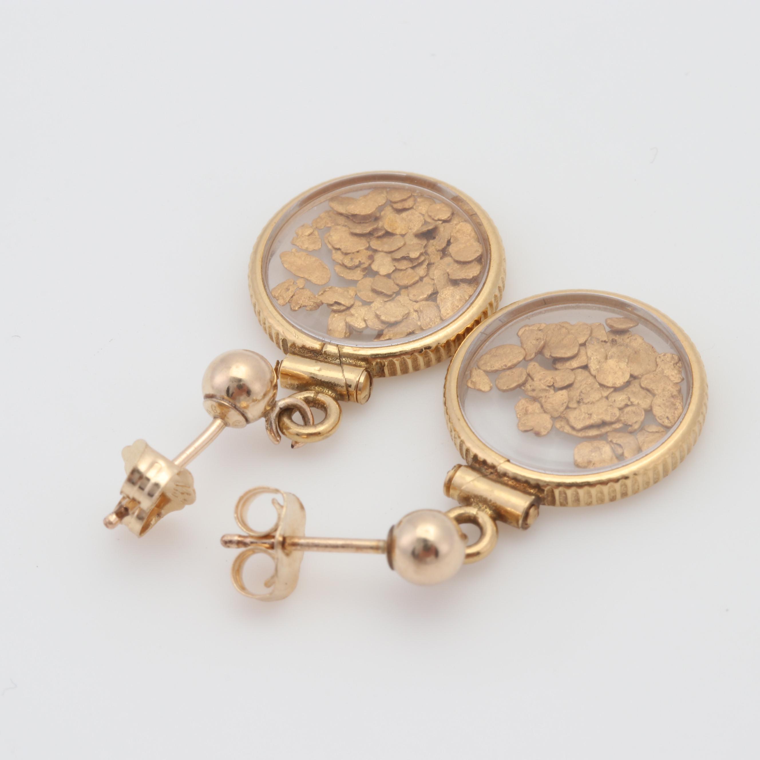 14K Gold-Filled Dangle Earrings