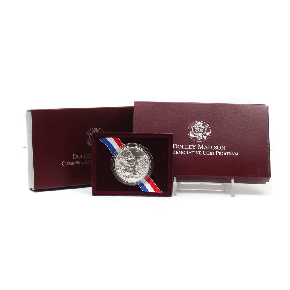 1999 Dolley Madison Commemorative Silver Dollars