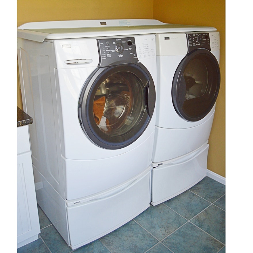 Kenmore Elite Quiet Pak4 Clothes Washer and Smartheat QuietPak9 Dryer
