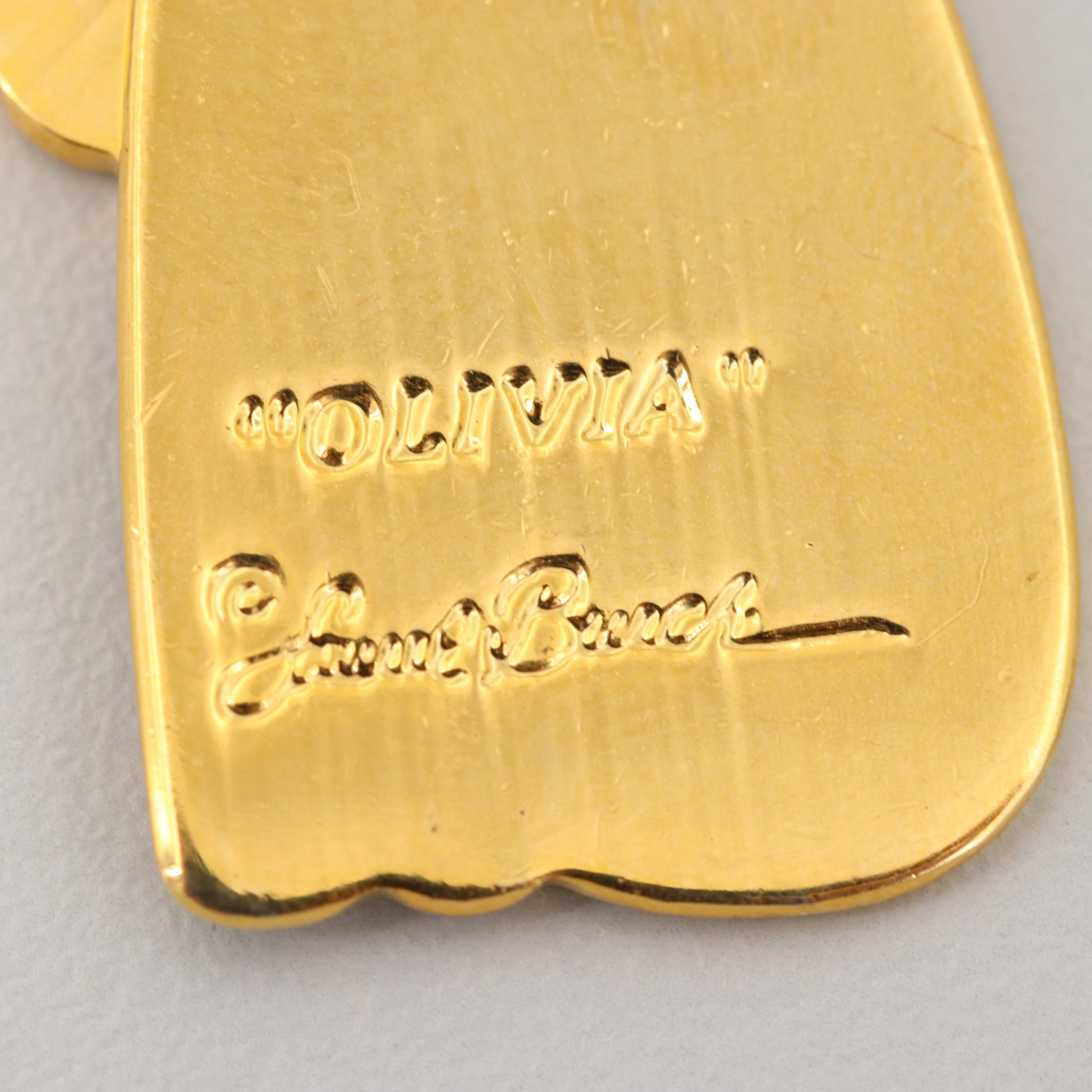 Laurel Burch Enameled "Olivia" Cat Earrings