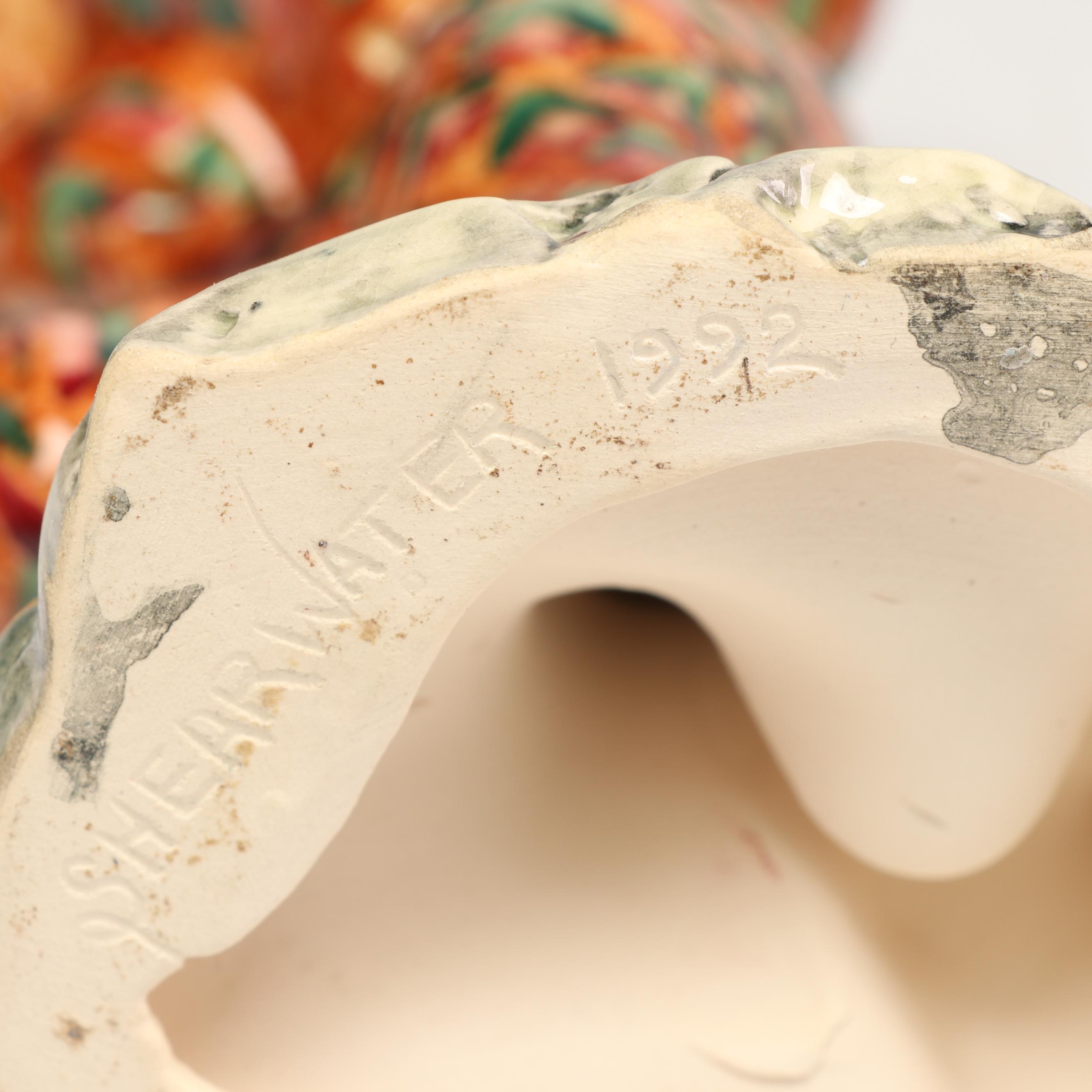 ShearWater Pottery "Pied Piper" and "Puss in Boots" and Other Figurines, 1990s