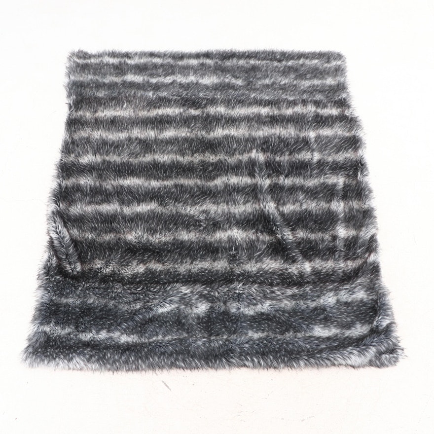 Restoration Hardware Faux Fur King Sized Throw