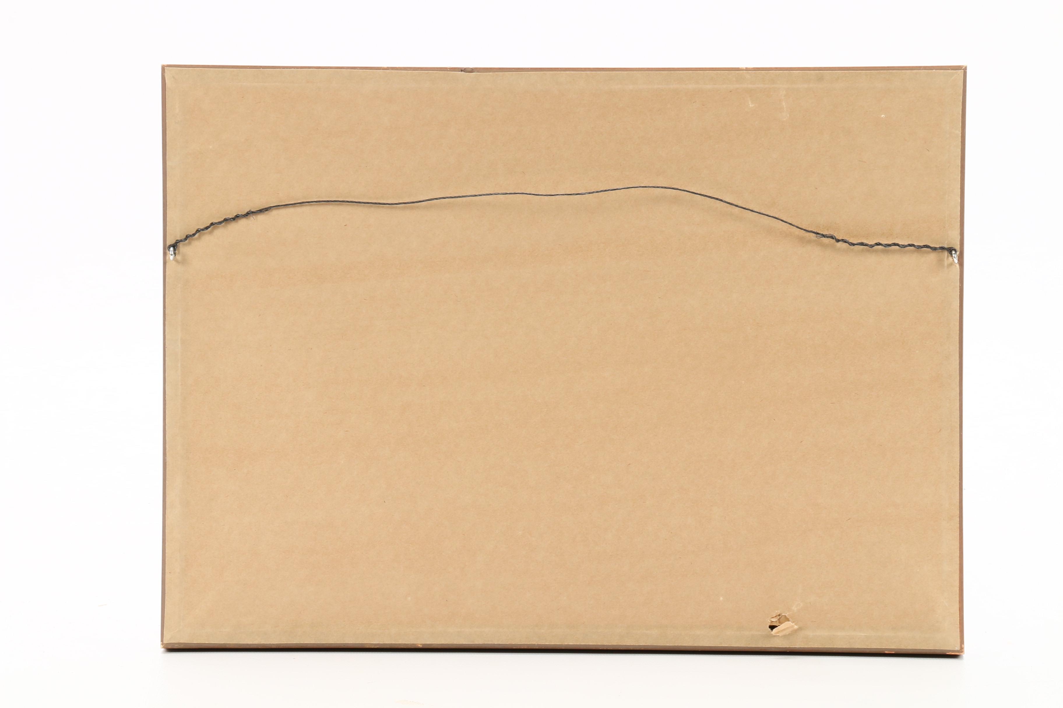 Robert W. Starkey Etching "Brook House and Blossoms"