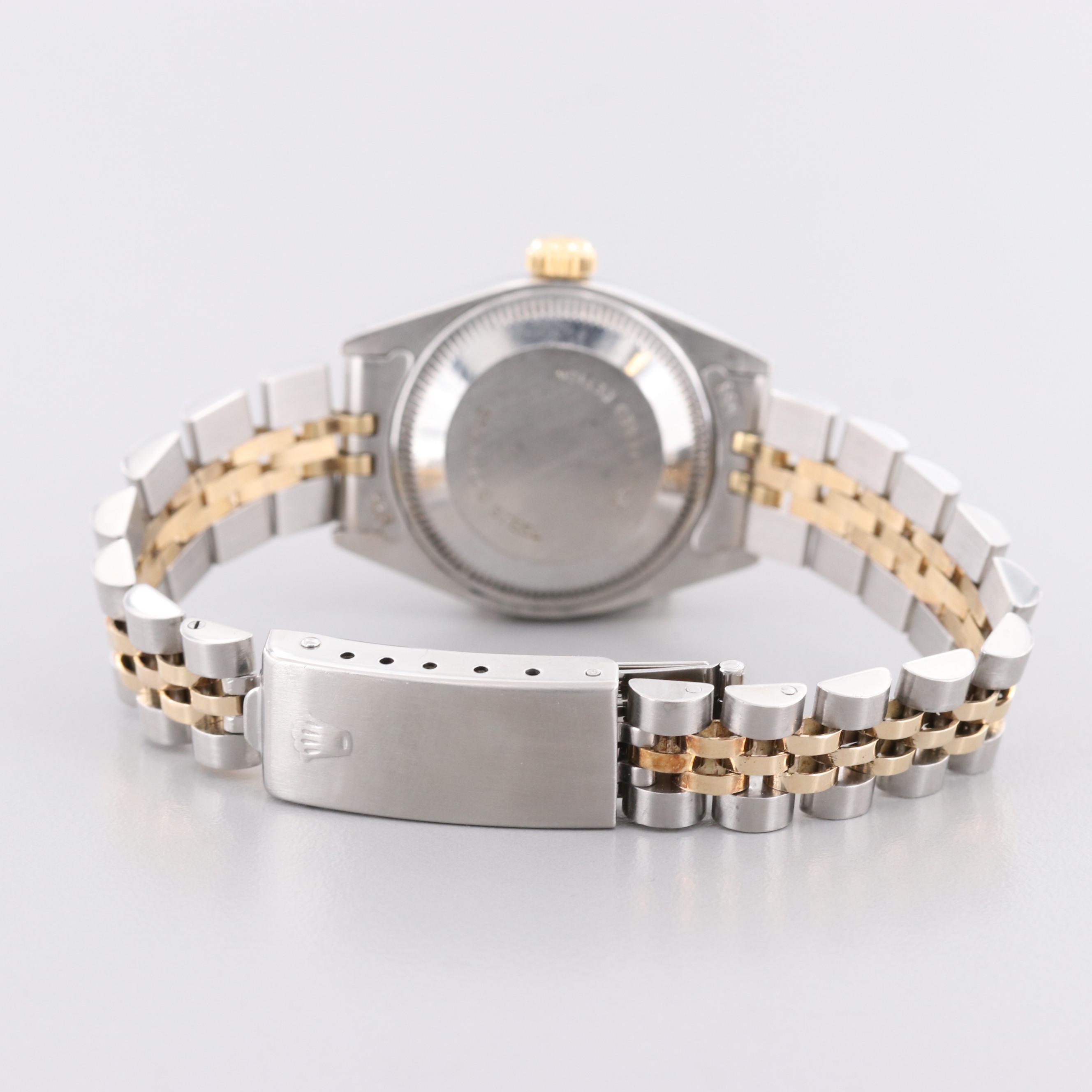 Rolex Oyster Perpetual Date Stainless Steel and 18K Yellow Gold Watch, 1979