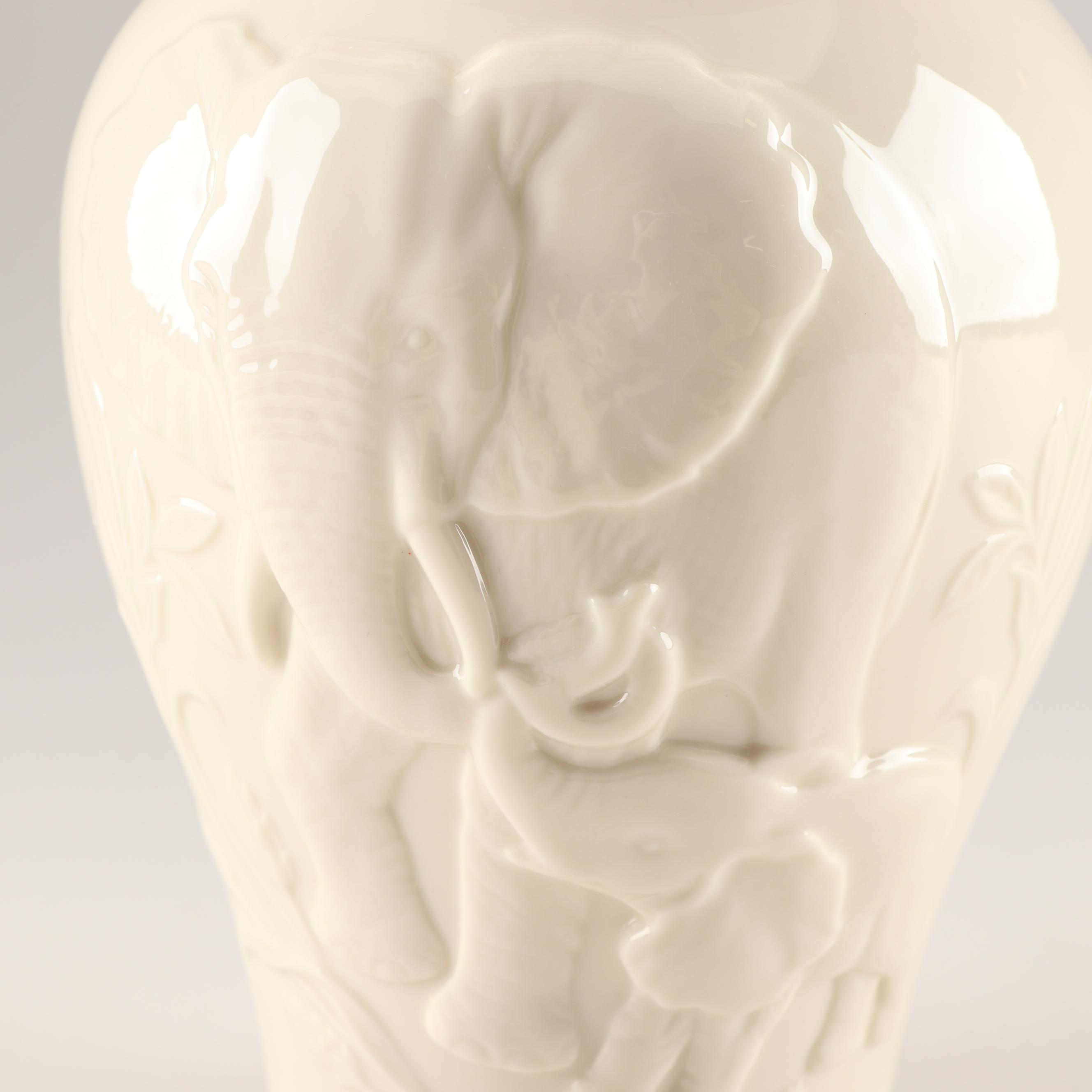 Lenox "Nature's Majesty" Elephant Vase