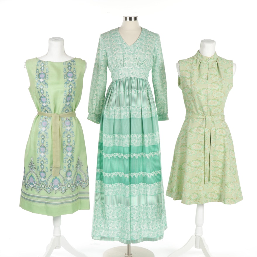 Women's Dresses with Alfred Shaheen and Montgomery Ward, Vintage