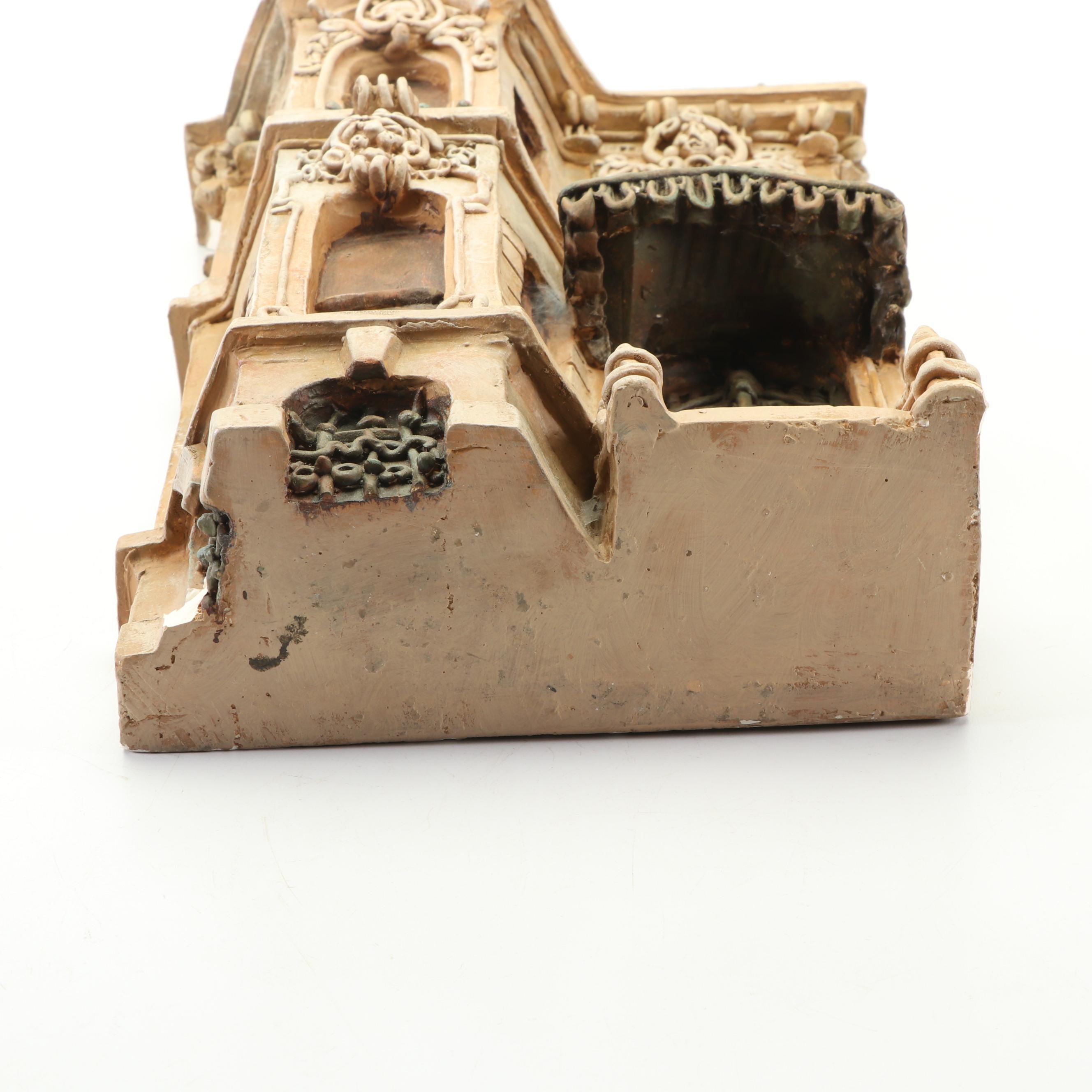 Zani Jacobsen Plaster Victorian House Sculpture