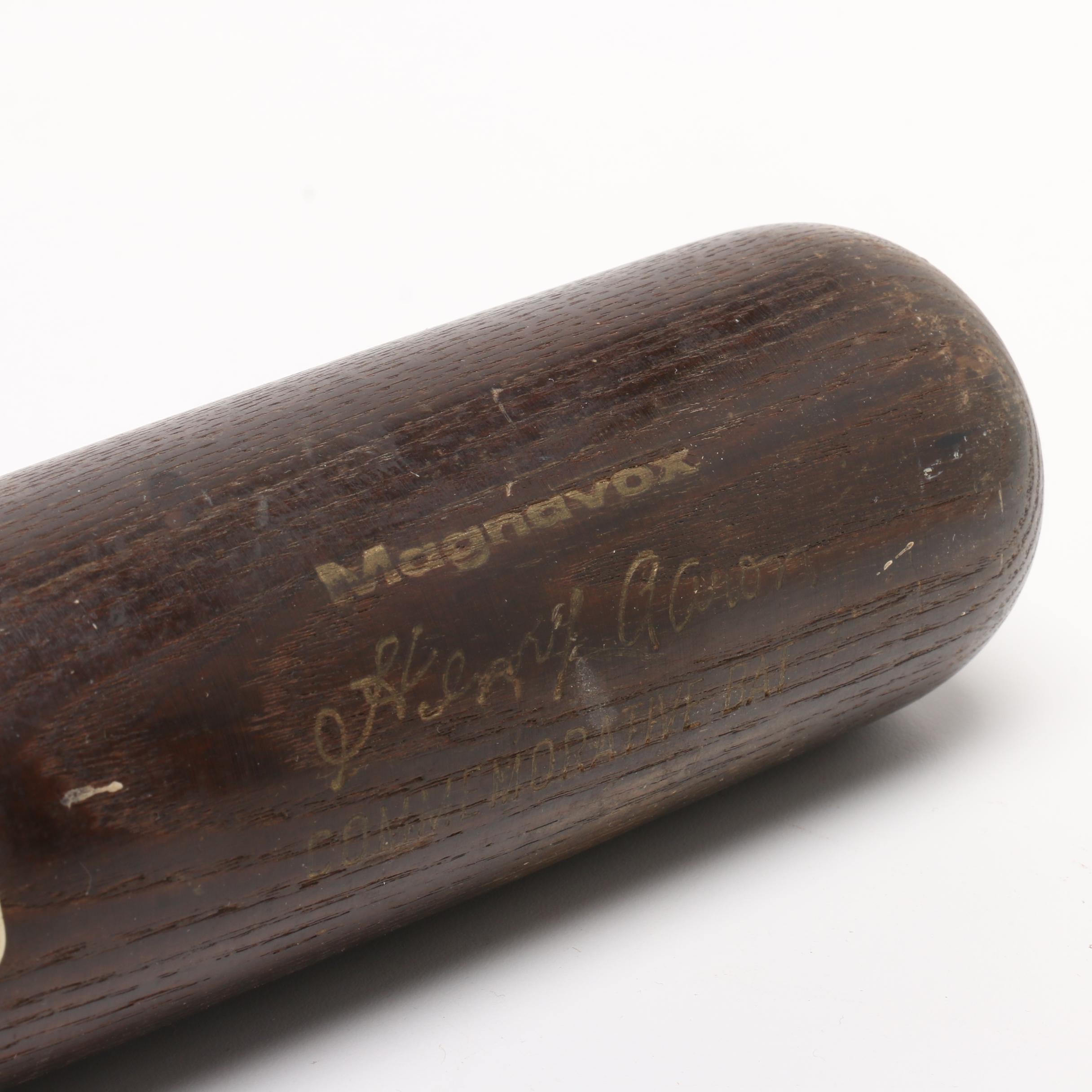 Hank Aaron Hillerich & Bradsby Magnavox Commemorative Baseball Bat