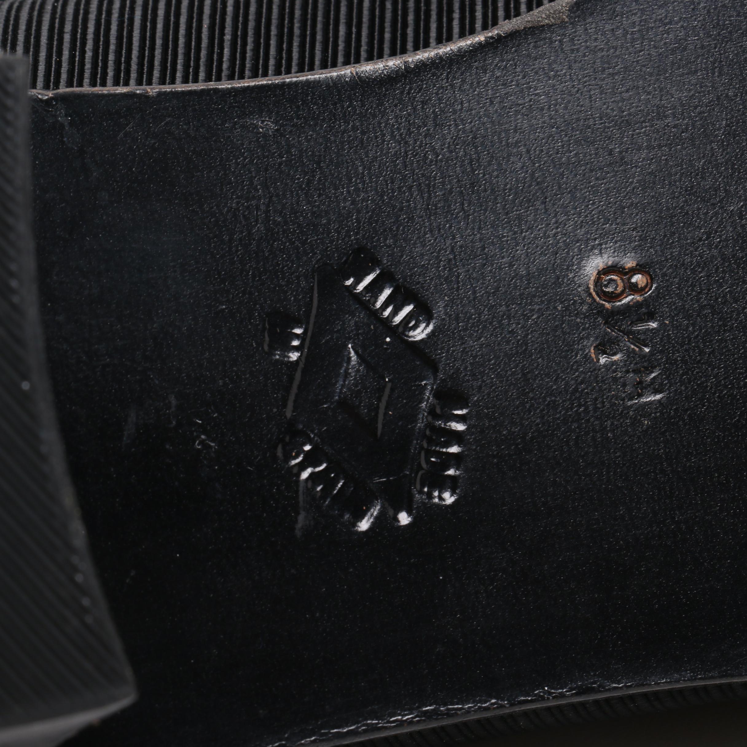 Tory Burch Black Leather Logo Flats and Donald J Pliner Block Heel Pumps