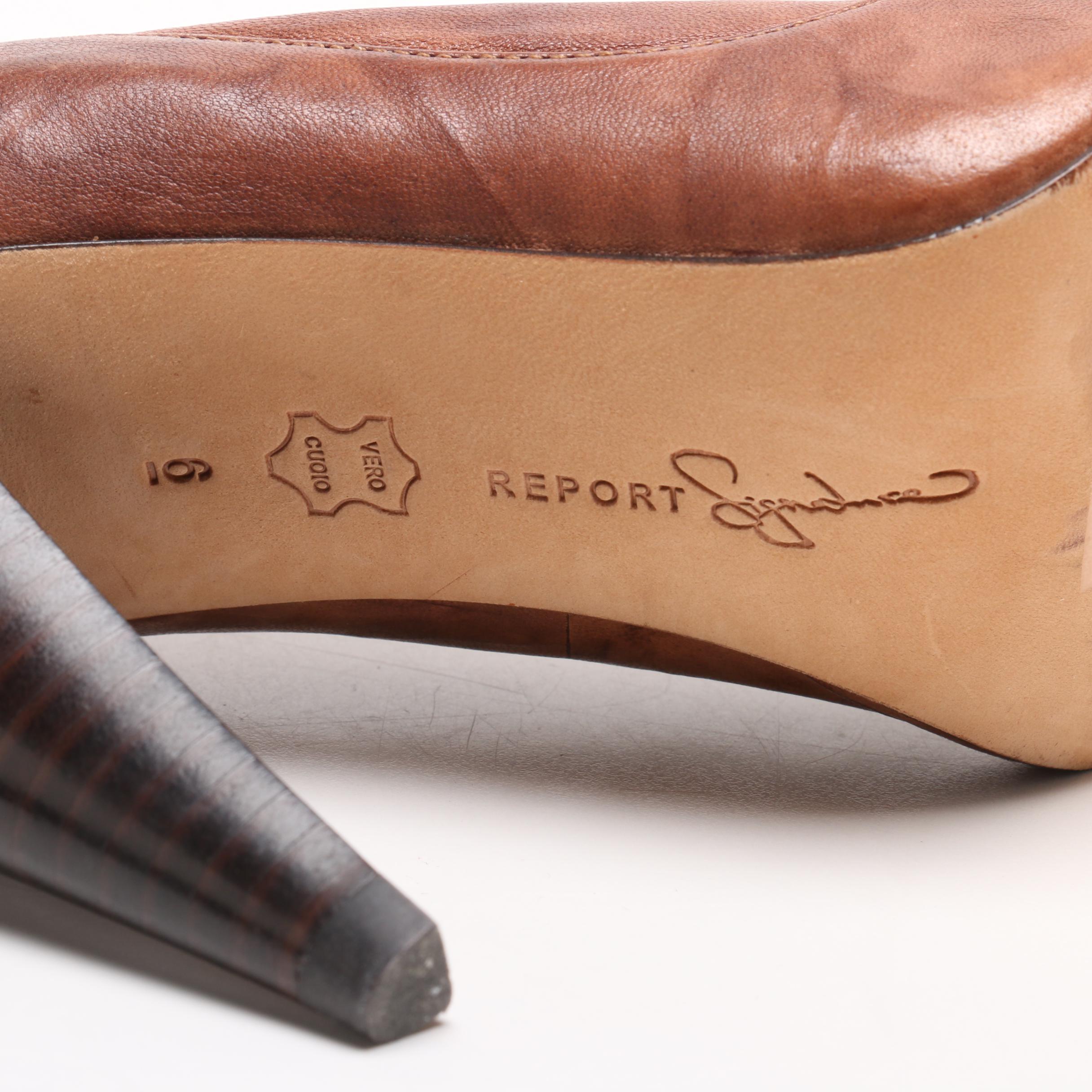 Tory Burch Platform Sandals and Report Signature Grommet Embellished Booties