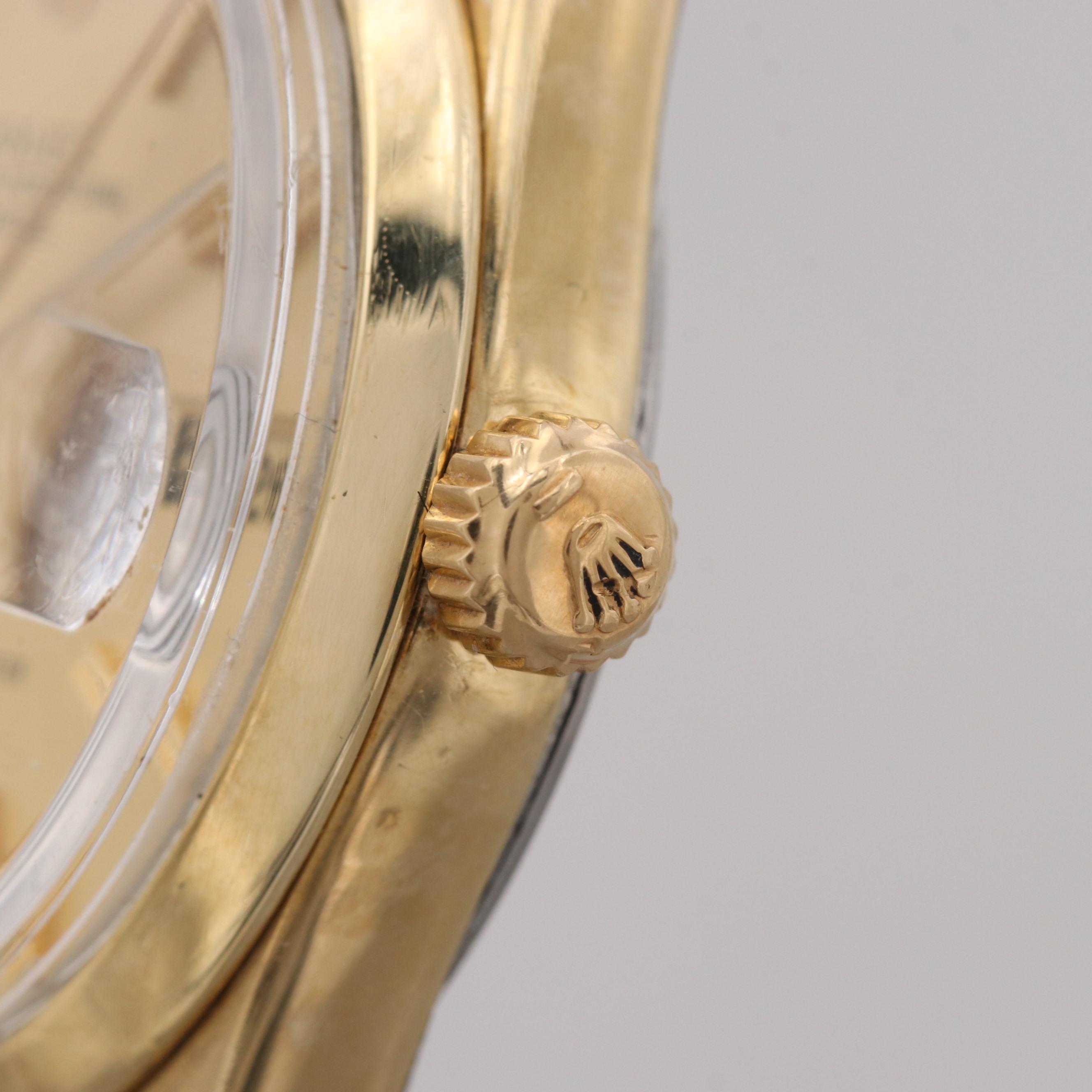 Vintage Rolex Date Gold Shell Watch, 1978