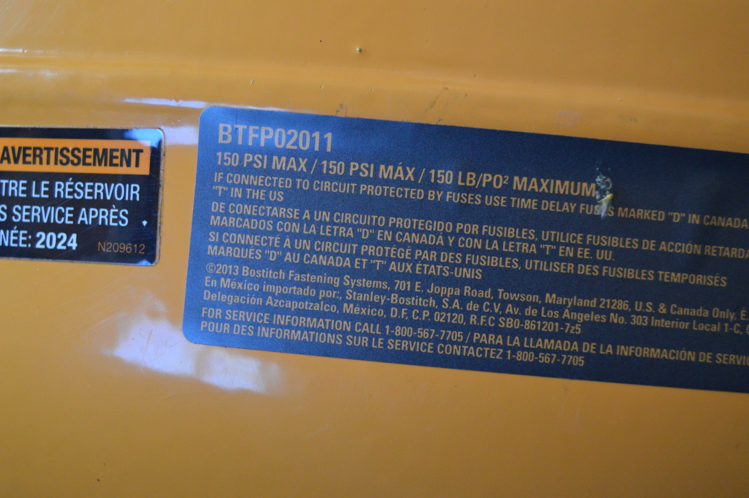 Bostitch BTA700 Series Power Fastener