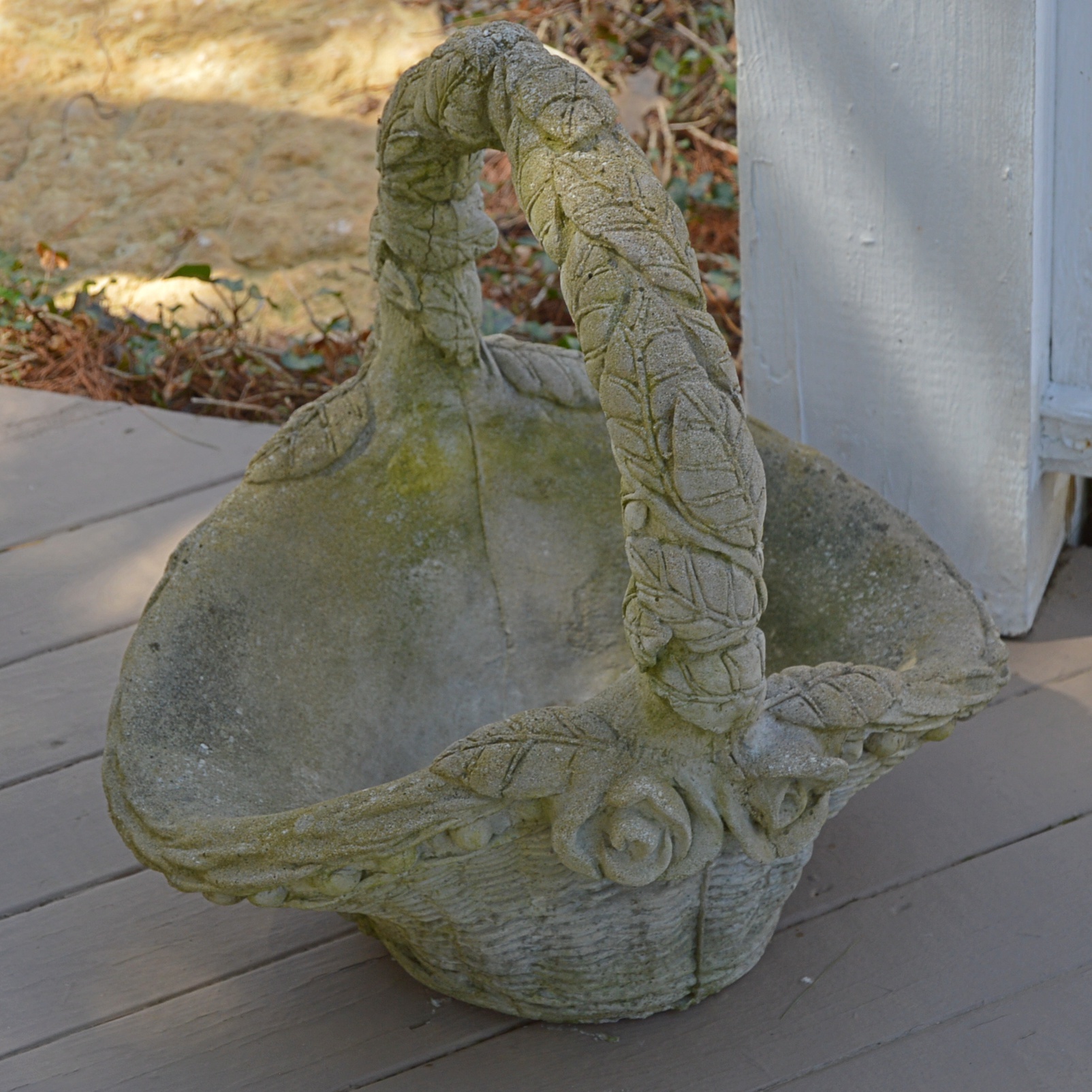 Concrete Basket Planter