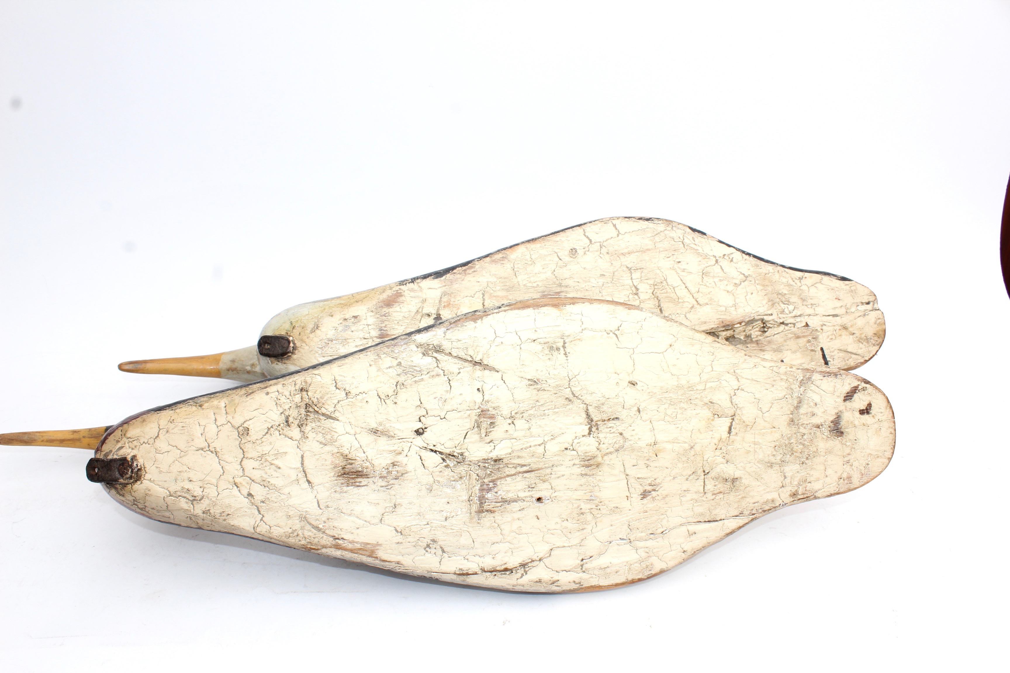 Hand Carved Duck Decoy Wall Mounts, Vintage