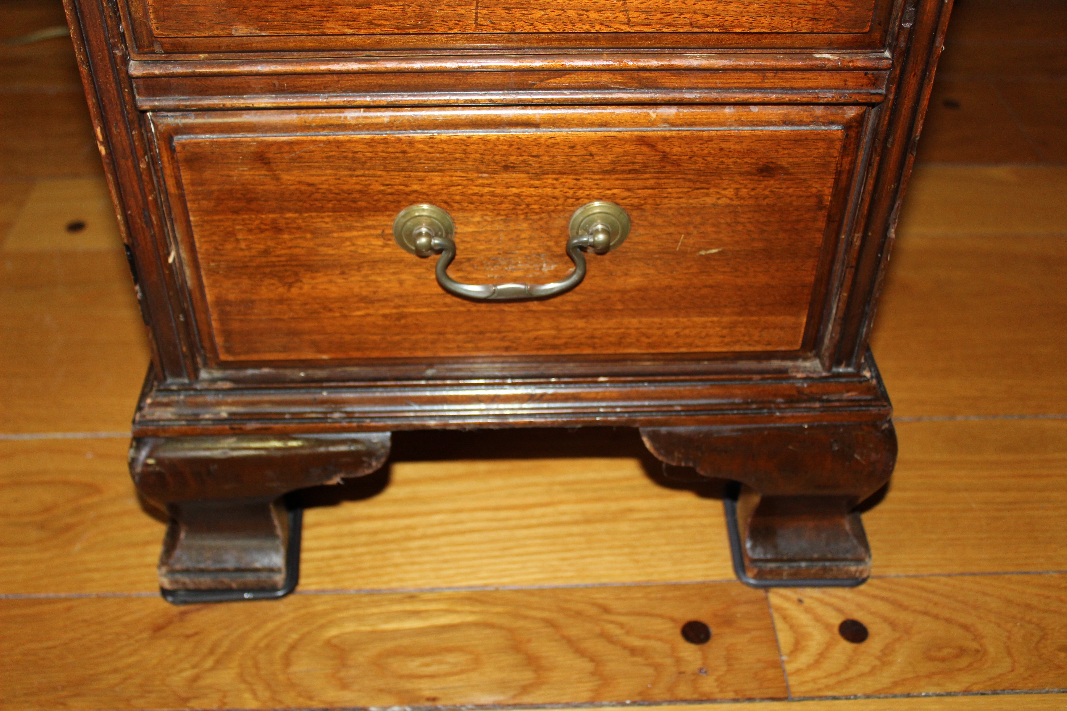Chippendale Style Cherry Wood Writing Desk, Antique
