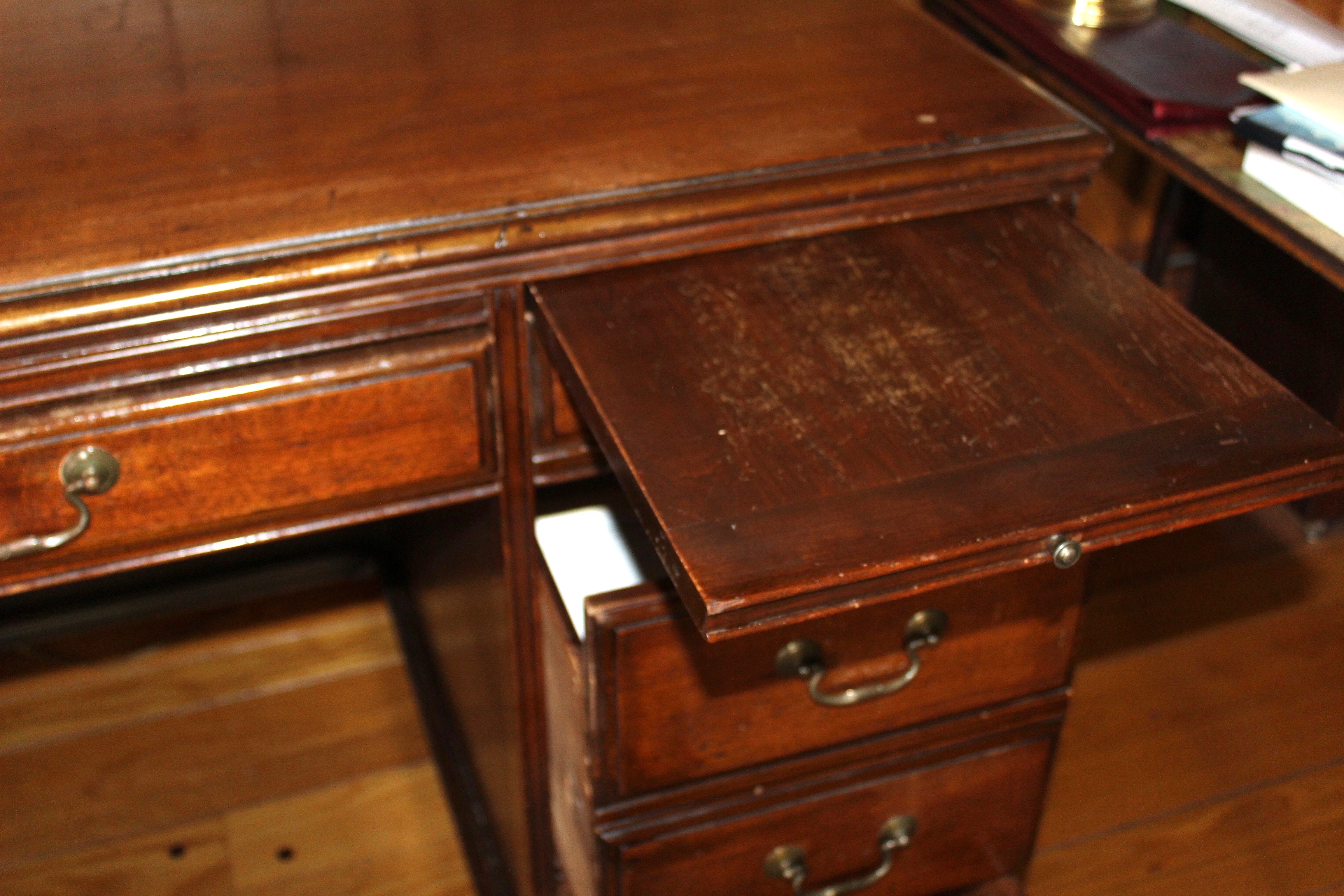 Chippendale Style Cherry Wood Writing Desk, Antique