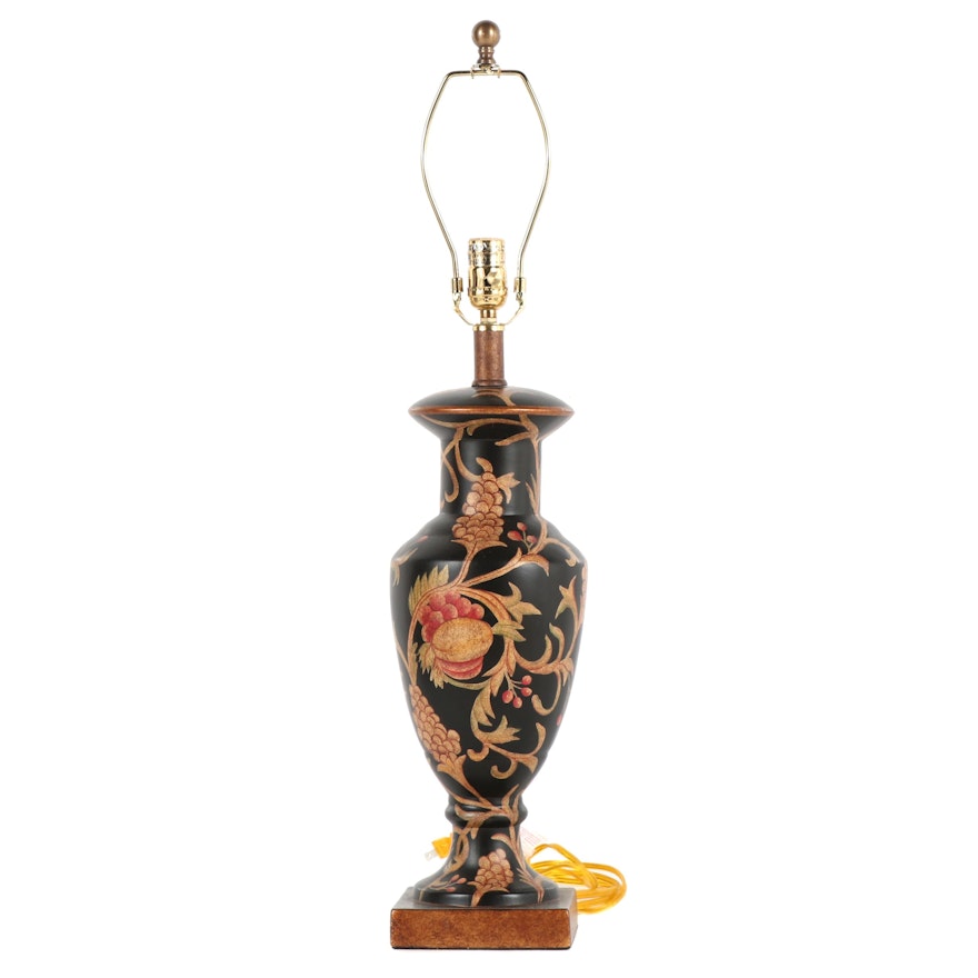 Metal Jacobean Style Urn Table Lamp